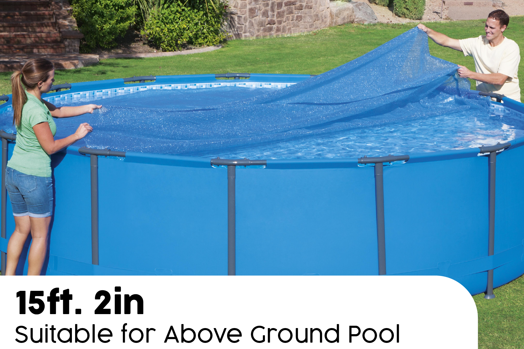 16/18ft Solar Pool Cover for Steel Pro Max Above Ground Pool