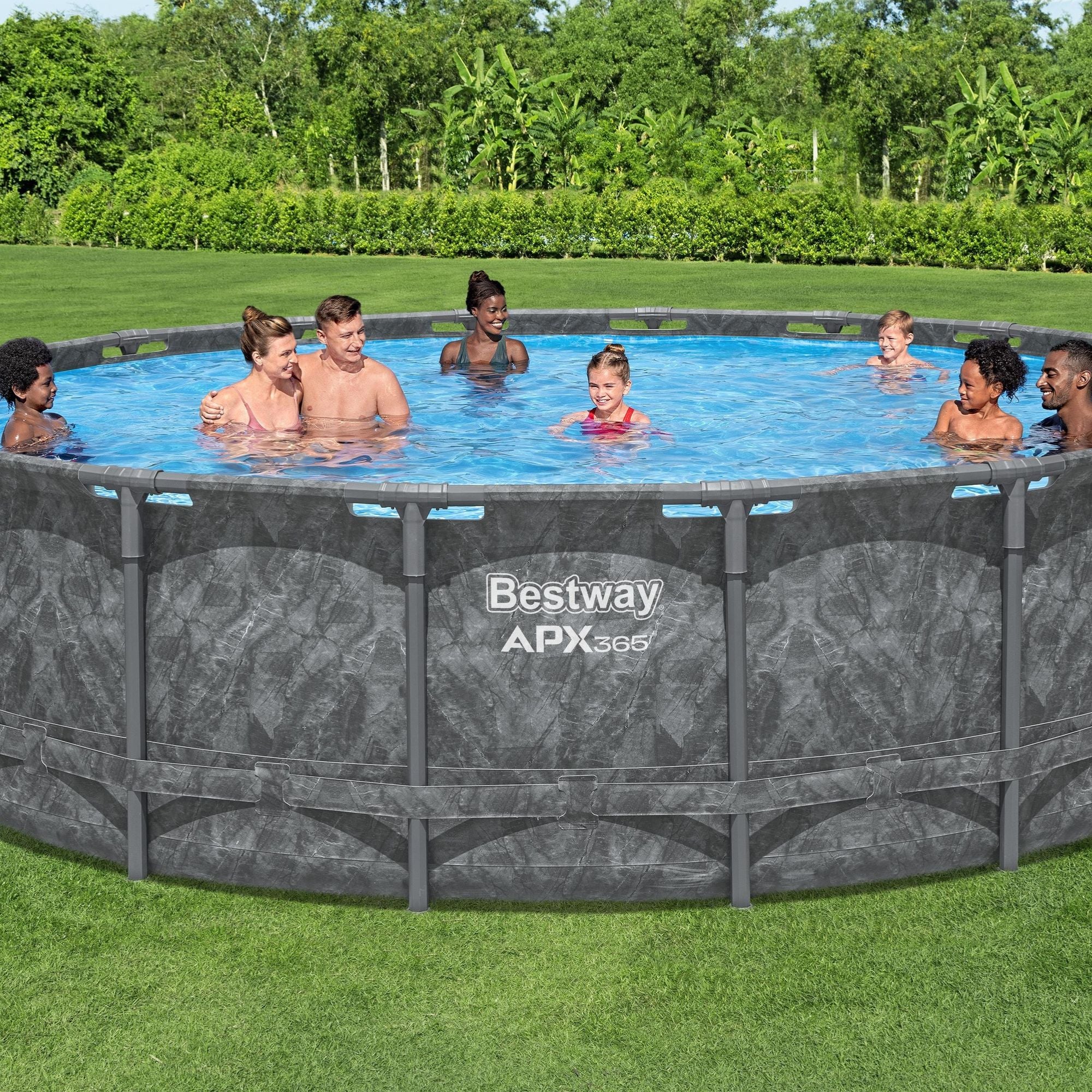 18ft above ground pool set