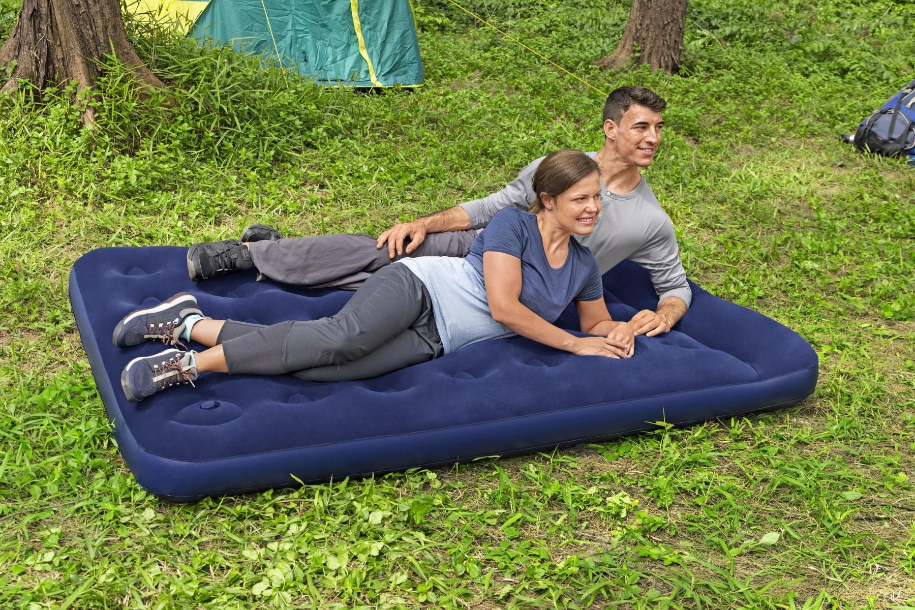 Double Flocked Airbed Inflatable Air Mattress