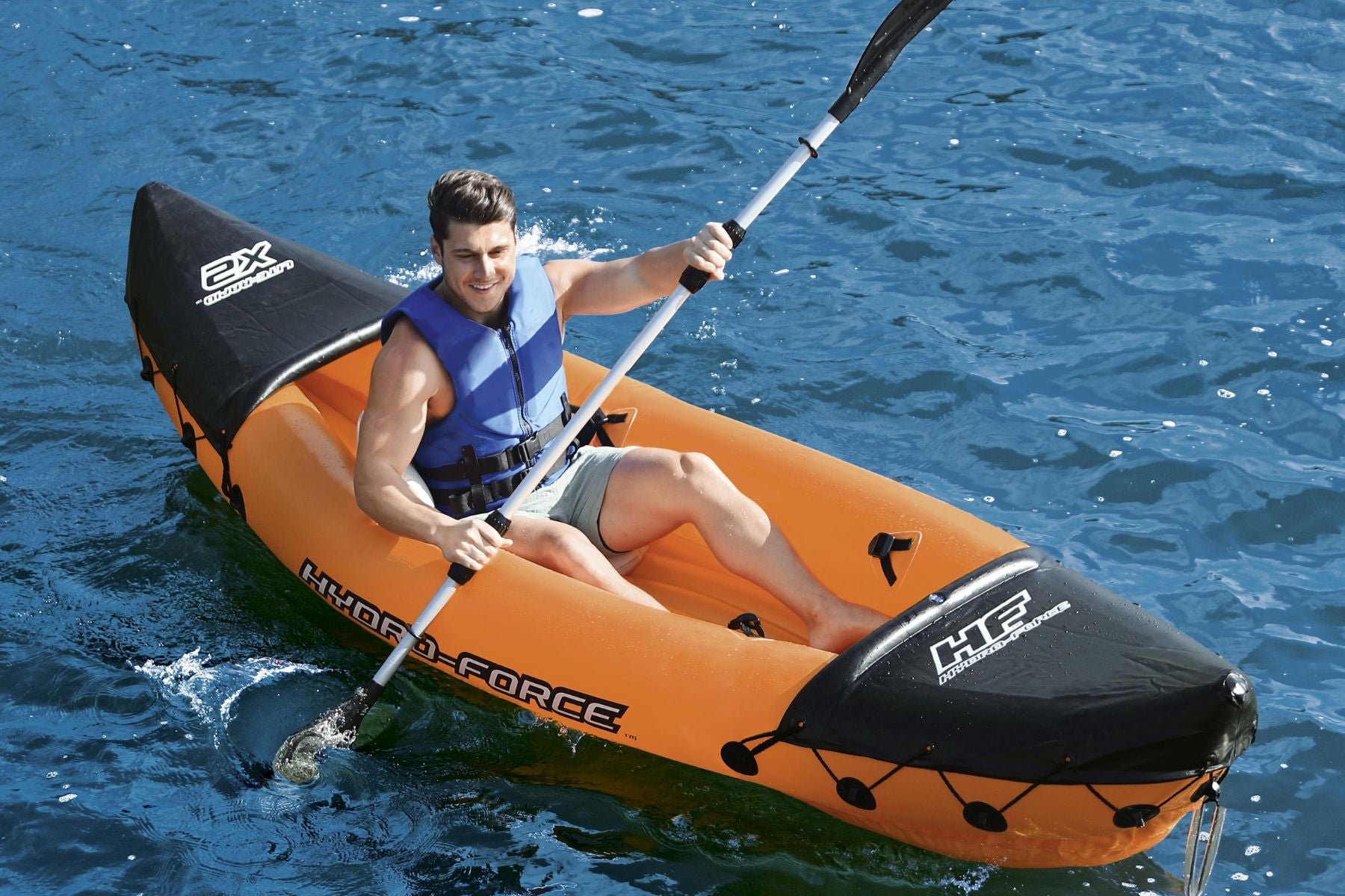 Hydro-Force 2 Person Inflatable Kayak Complete Set - Rapid