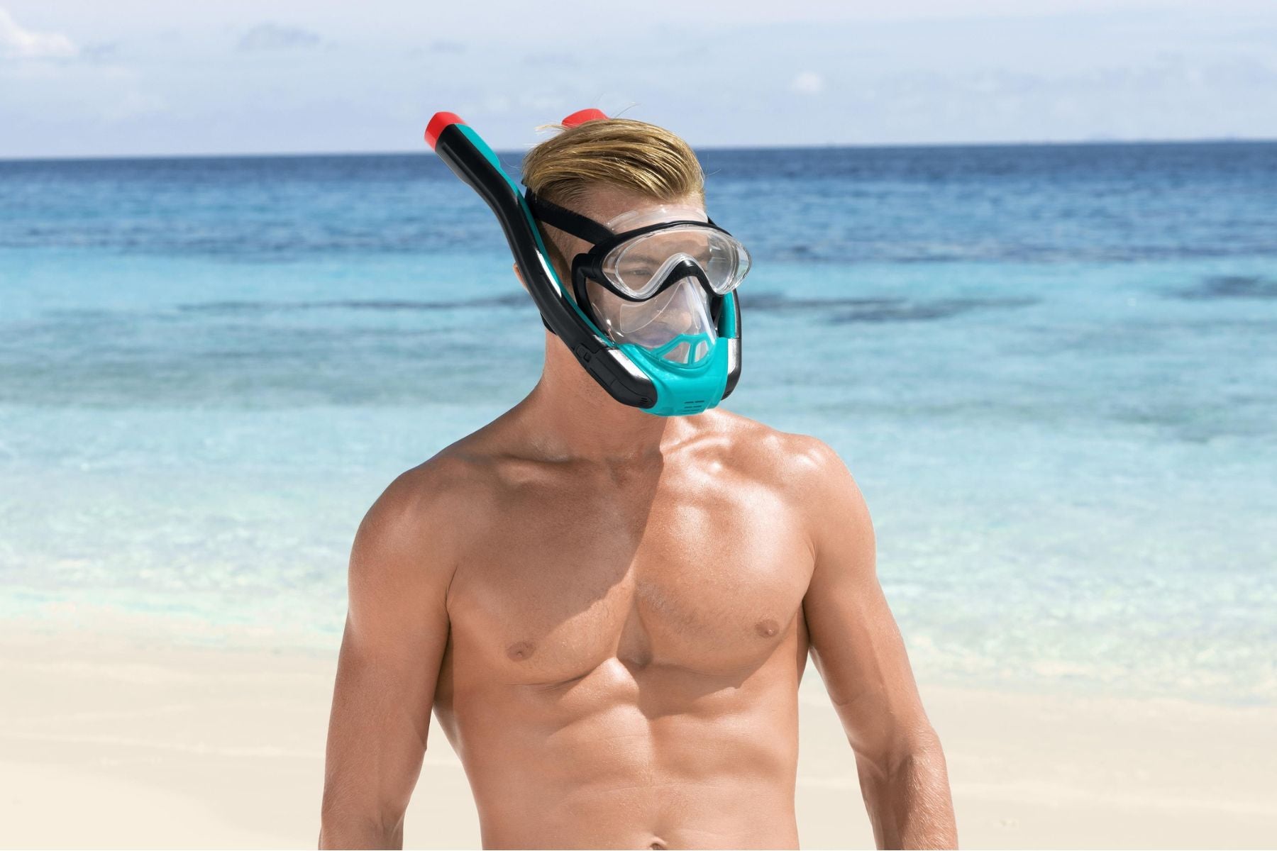 Hydro-Pro SeaClear Flowtech Snorkeling Mask, L/XL