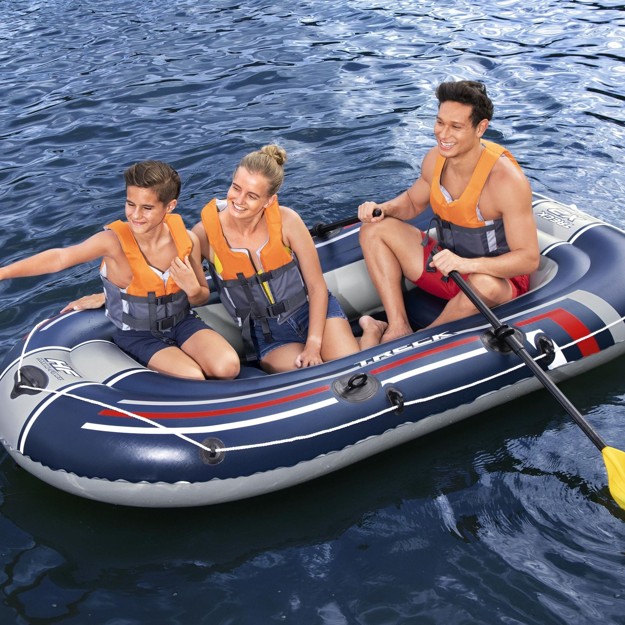 Hydro‑Force 3 Person Infltable Raft Set Treck X2