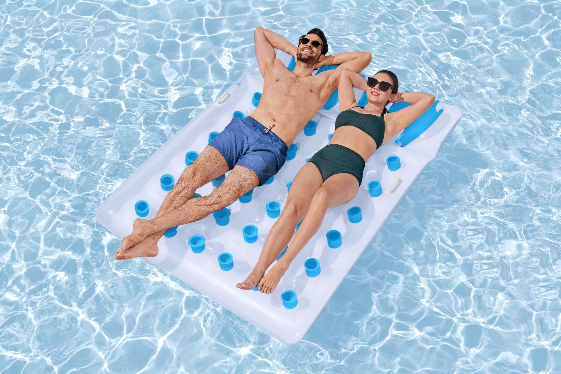 Inflatable Double Lounger Pool Float