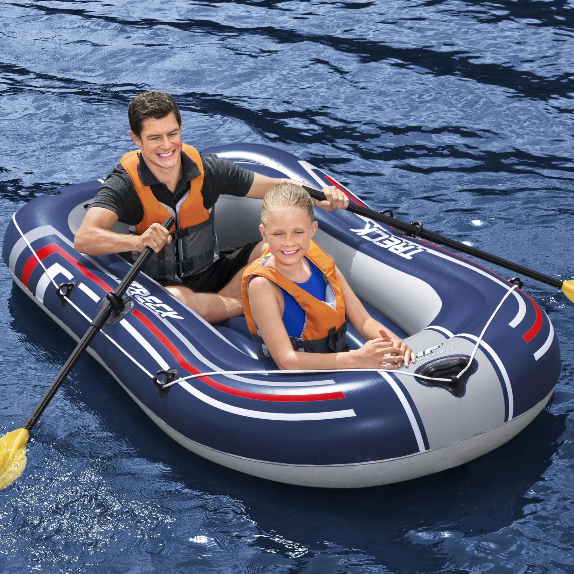 Hydro-Force 2 Person Inflatable Raft Treck Set Treck