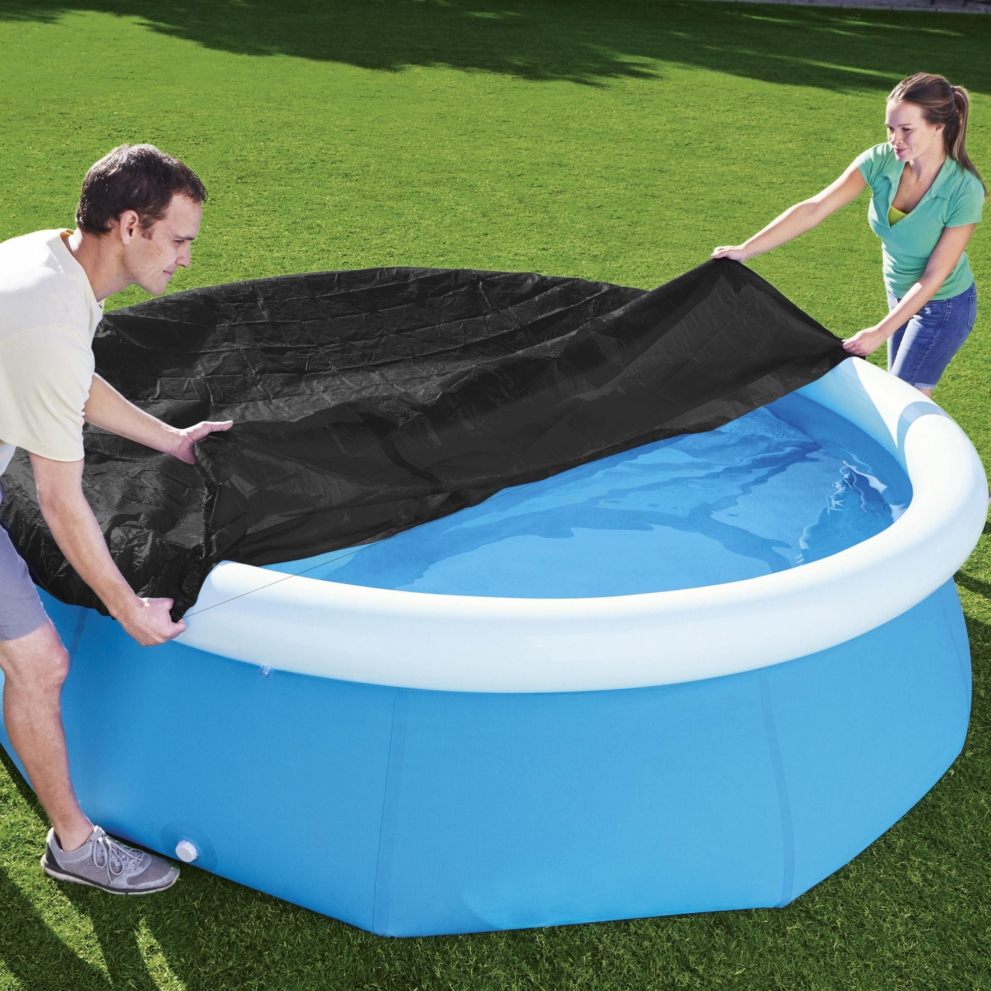 8ft Pool Cover for Inflatable Fast Set Pools