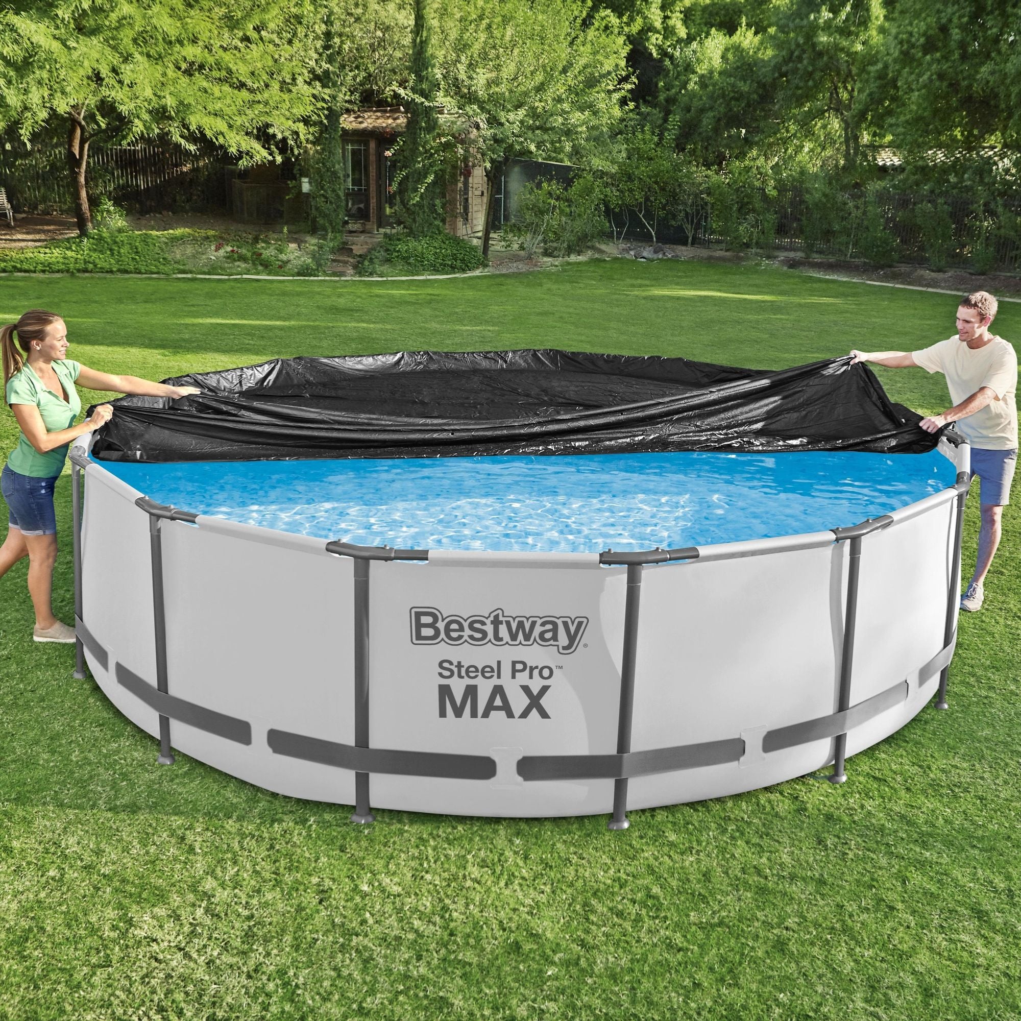 12ft Pool Cover For Steel Pro Max Above Ground Pools