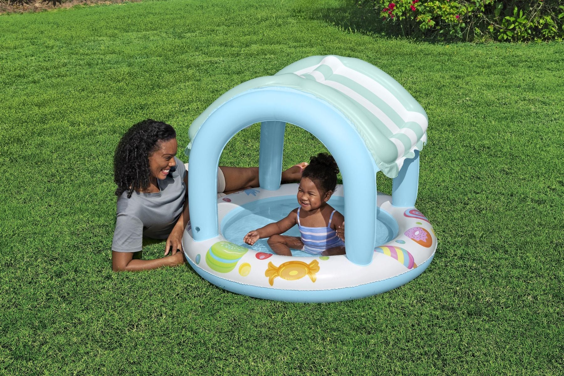 Sweet Shoppe Shaded Kiddie Pool