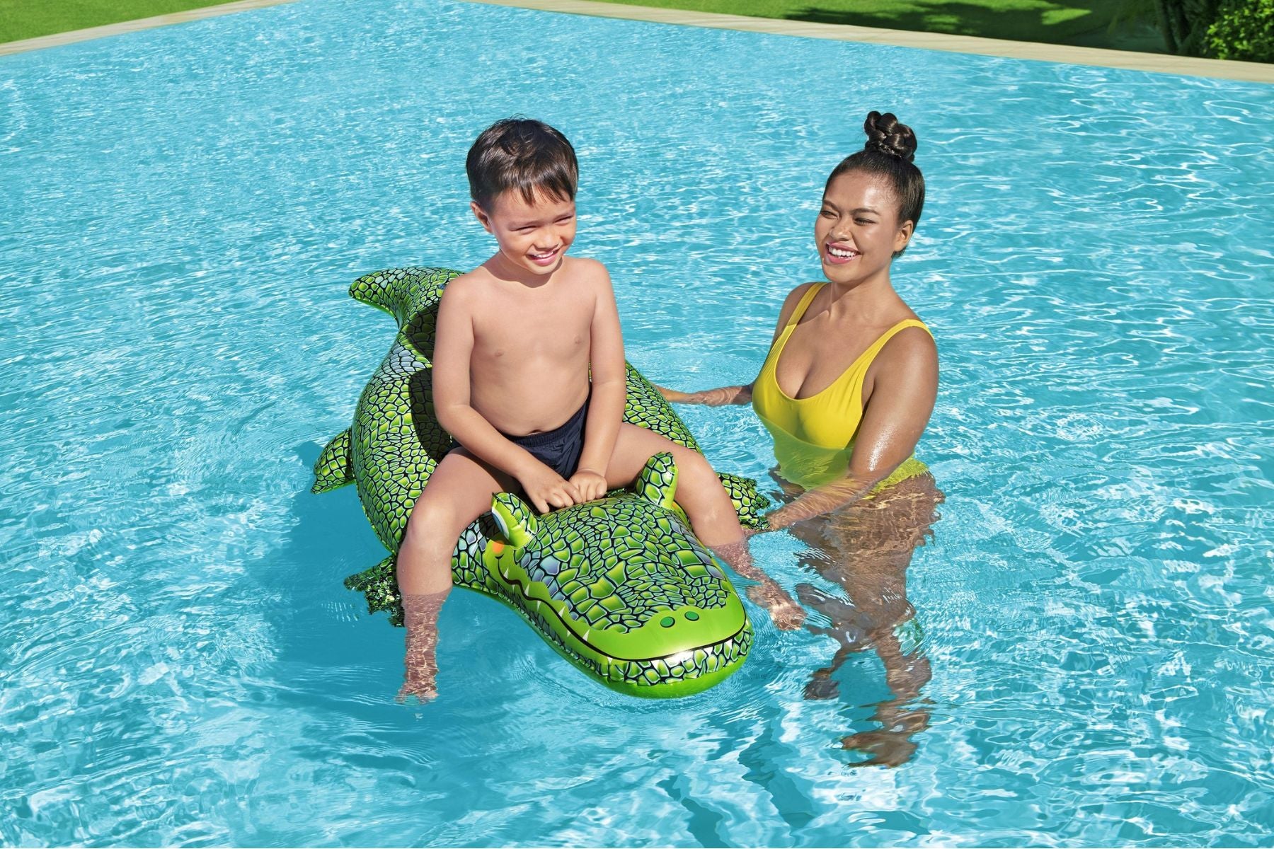 Inflatable Buddy the Croc Pool Float