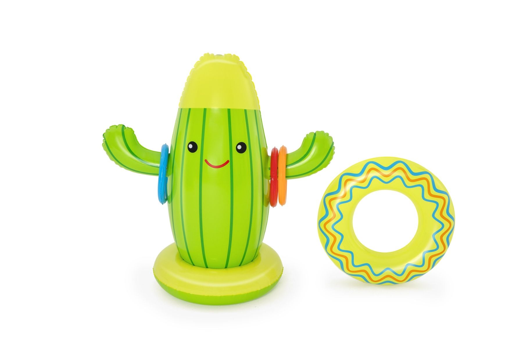 Inflatable Cacti Sprinkler, with Ring Toss