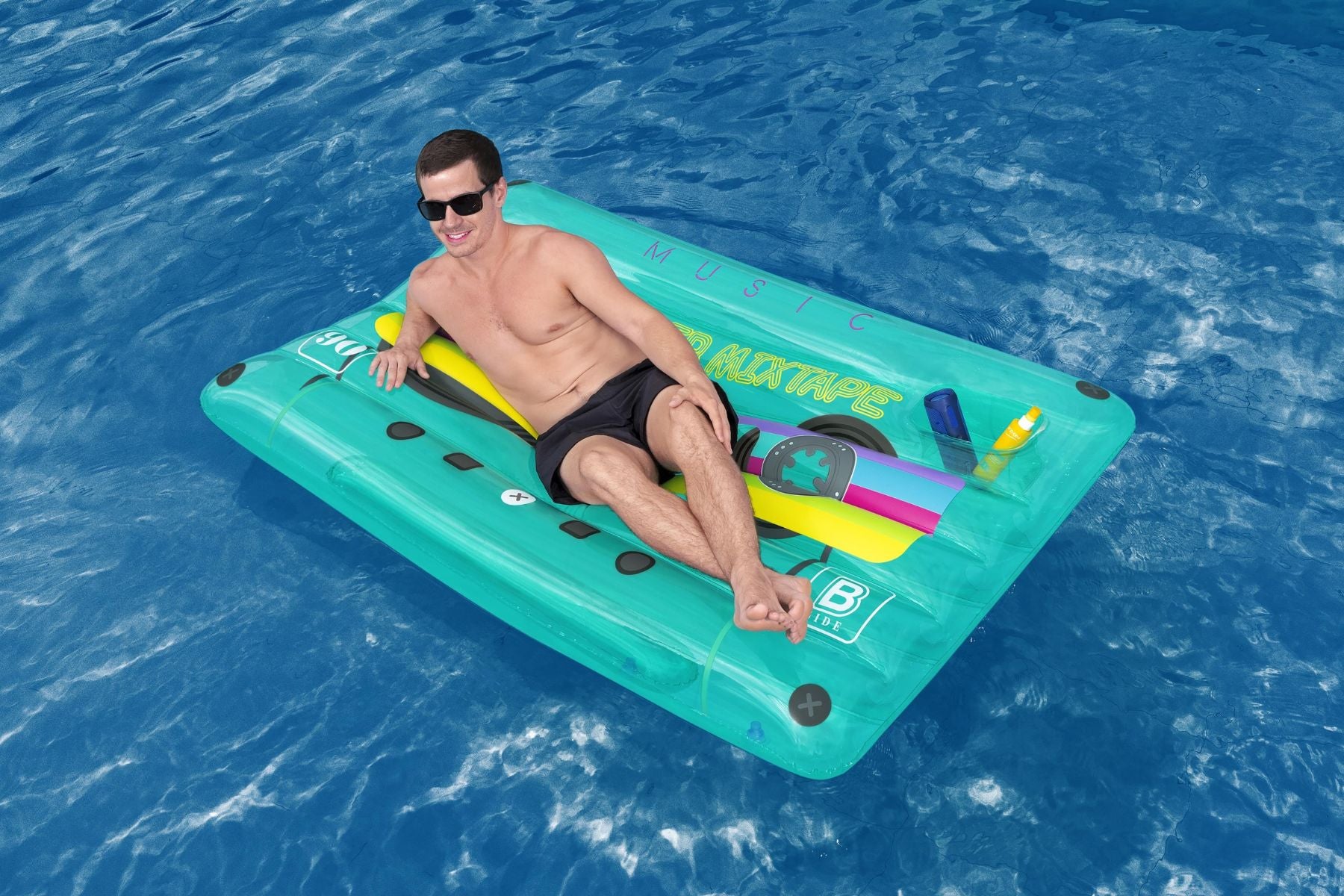 Inflatable Cassette Tape Pool Float