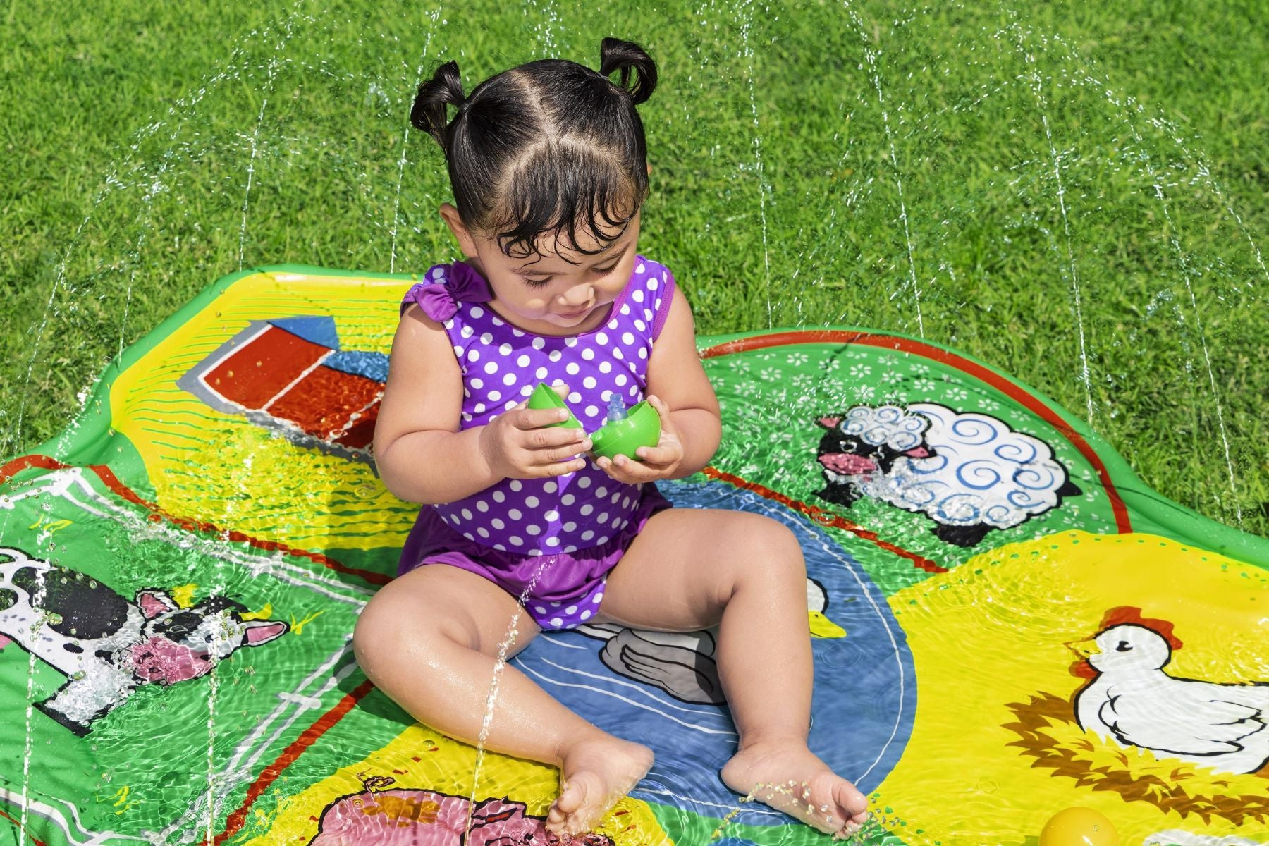 Barnyard Splash Pad Kids Water Mat