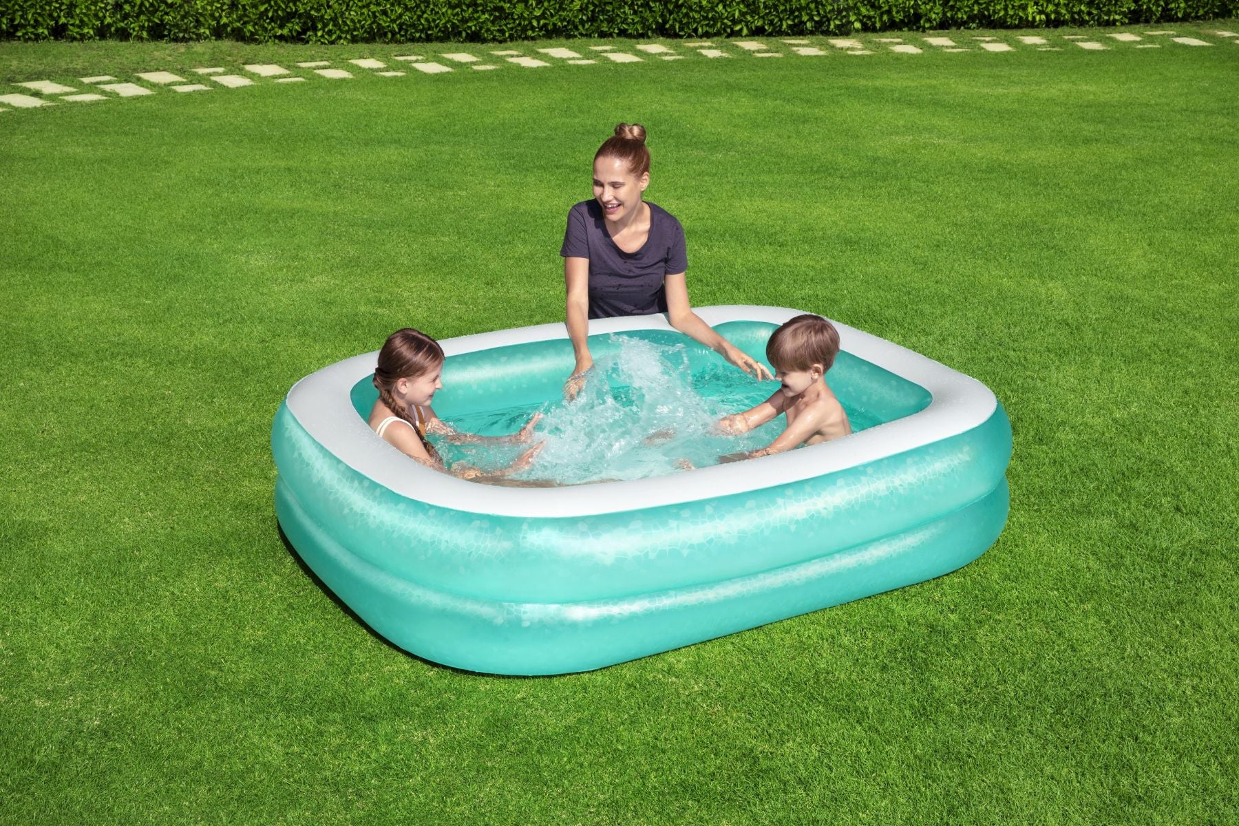 Family Rectangular Inflatable Swimming Pool