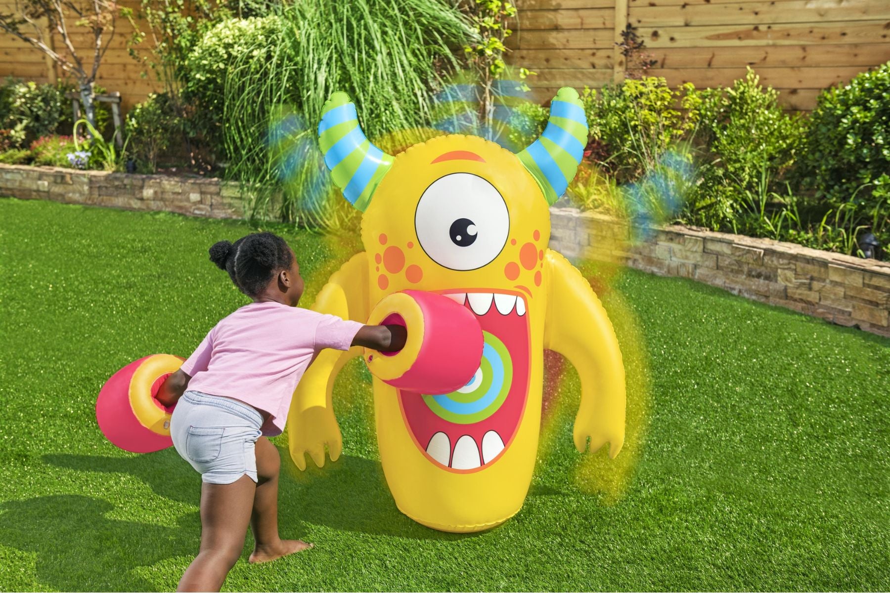 Kids Inflatable Bounce Back Monster Boxing Set