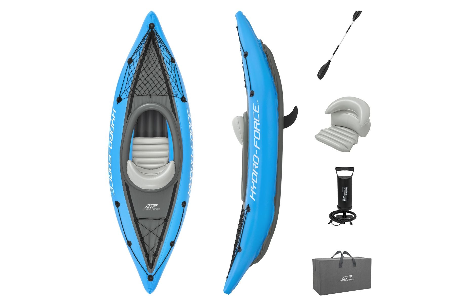 Hydro-Force 1 Person Inflatable Kayak Set - Cove Champion