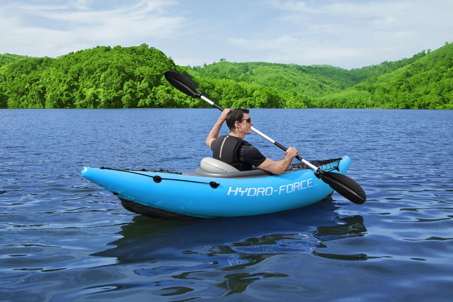 Hydro-Force 1 Person Inflatable Kayak Set - Cove Champion