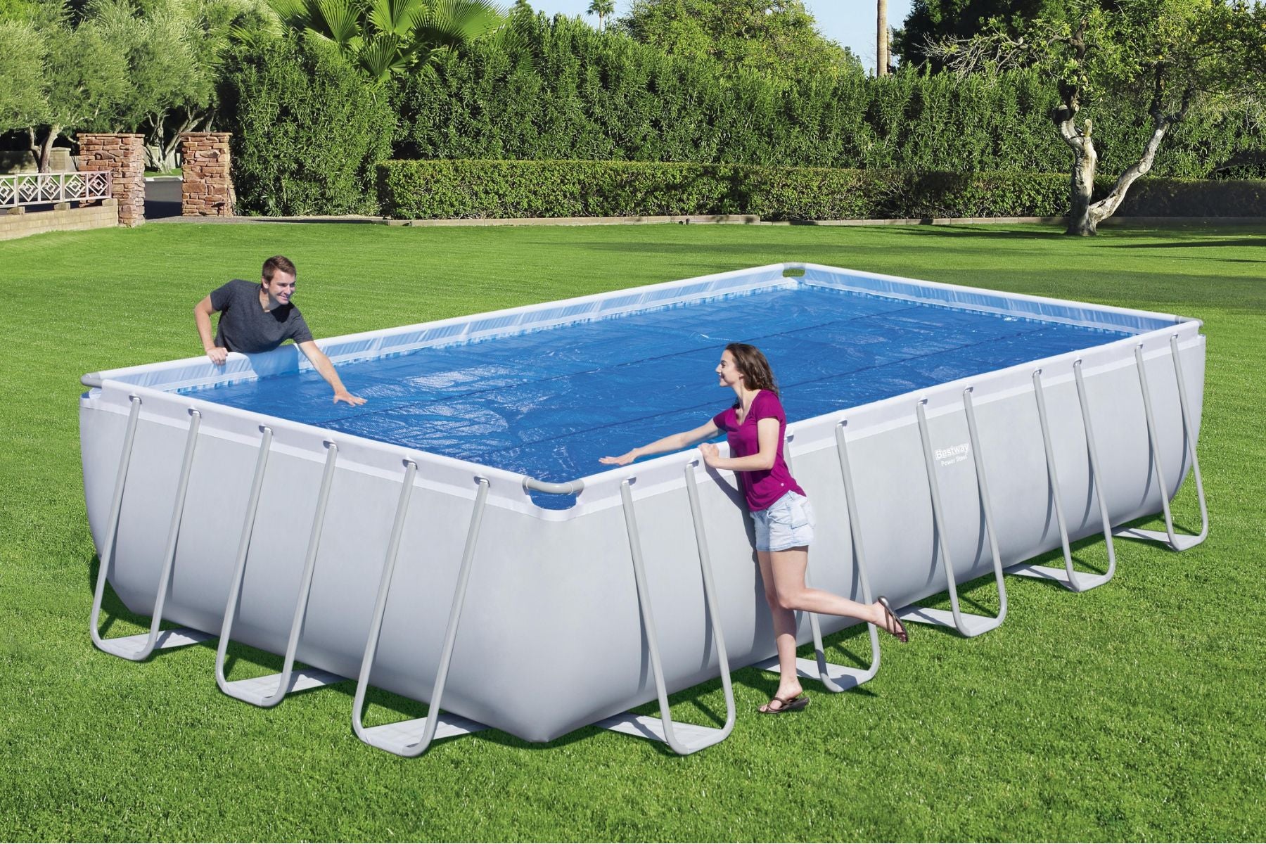 24ft  Solar Pool Cover for Power Steel Above Ground Pools