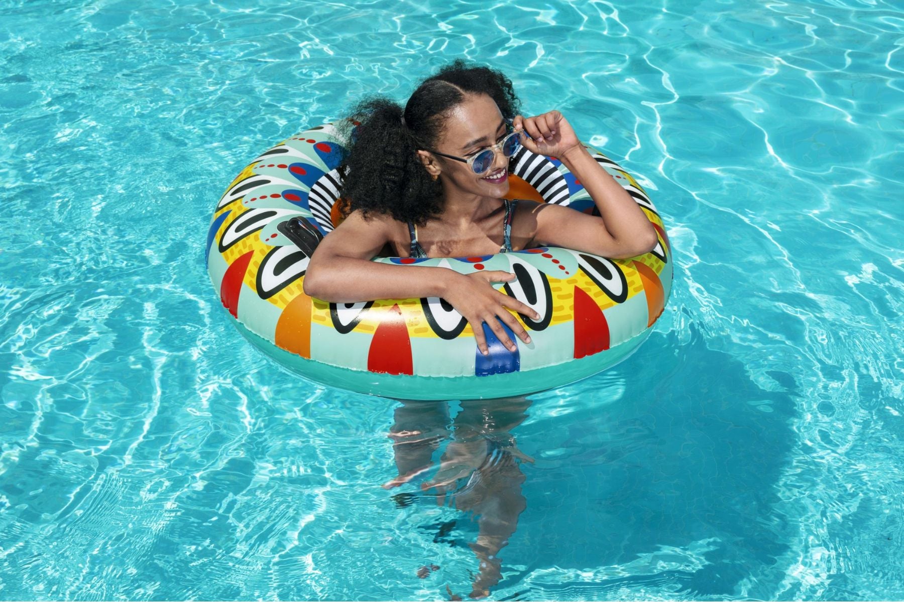 Inflatable Fiesta Swim Ring Pool Float