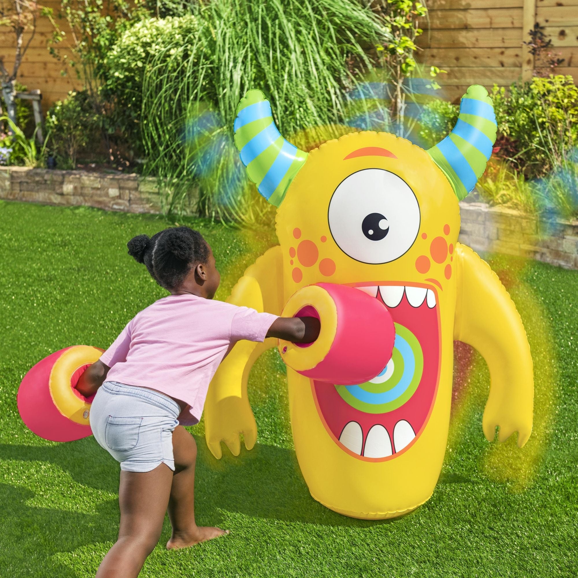 Kids Inflatable Bounce Back Monster Boxing Set