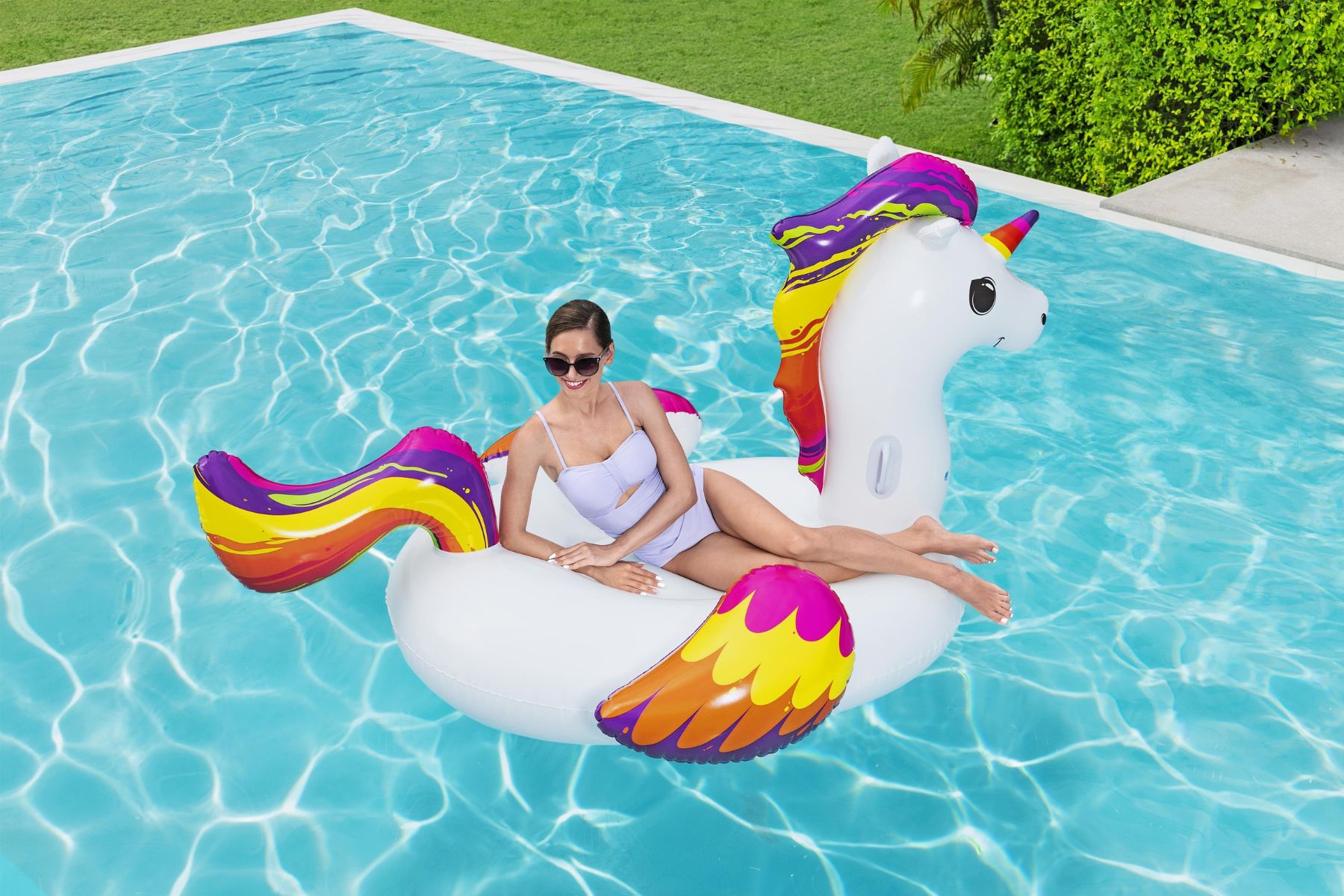 NEW Giant Inflatable Alicorn Pool Float (8ft x store 7ft x 4ft)