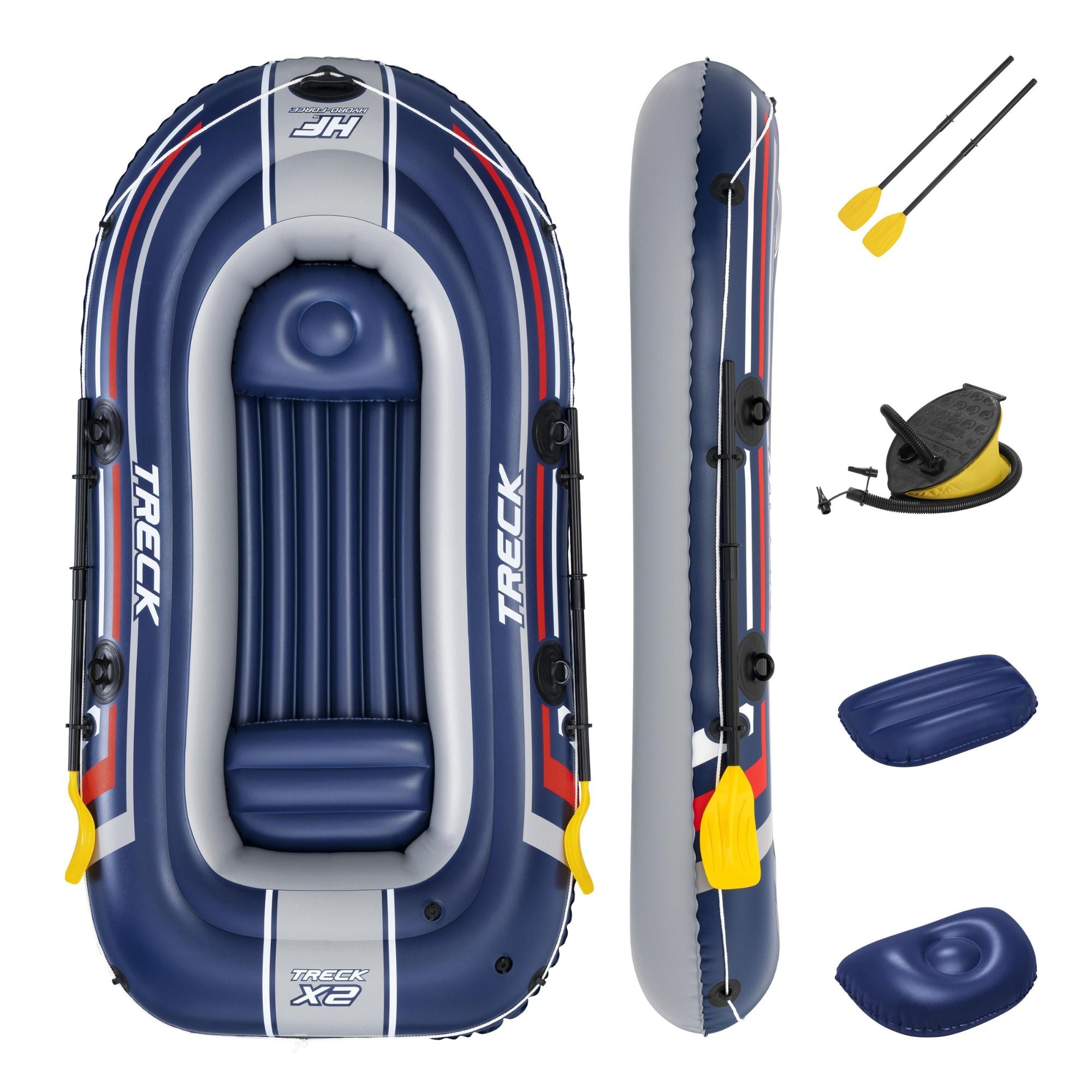 Hydro‑Force 3 Person Infltable Raft Set Treck X2