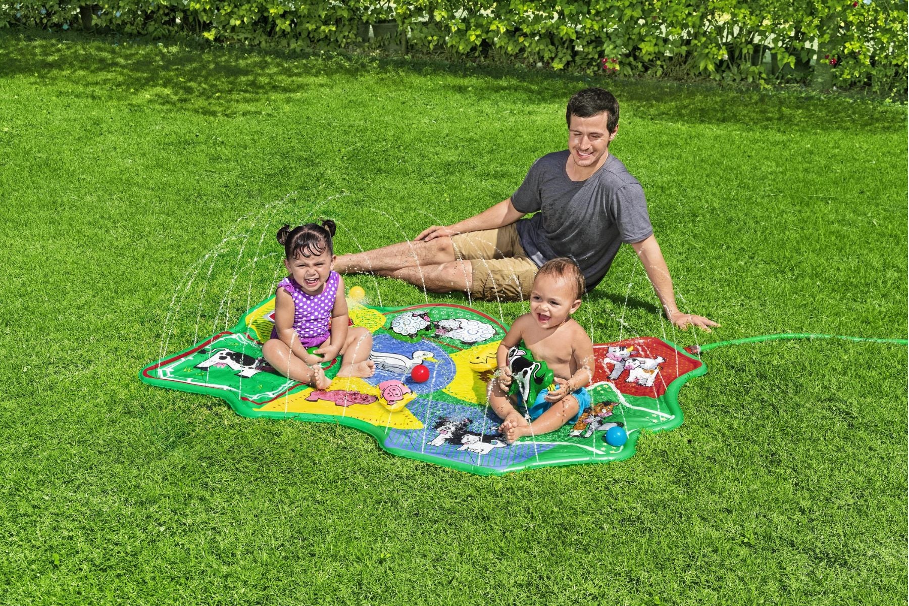 Barnyard Splash Pad Kids Water Mat