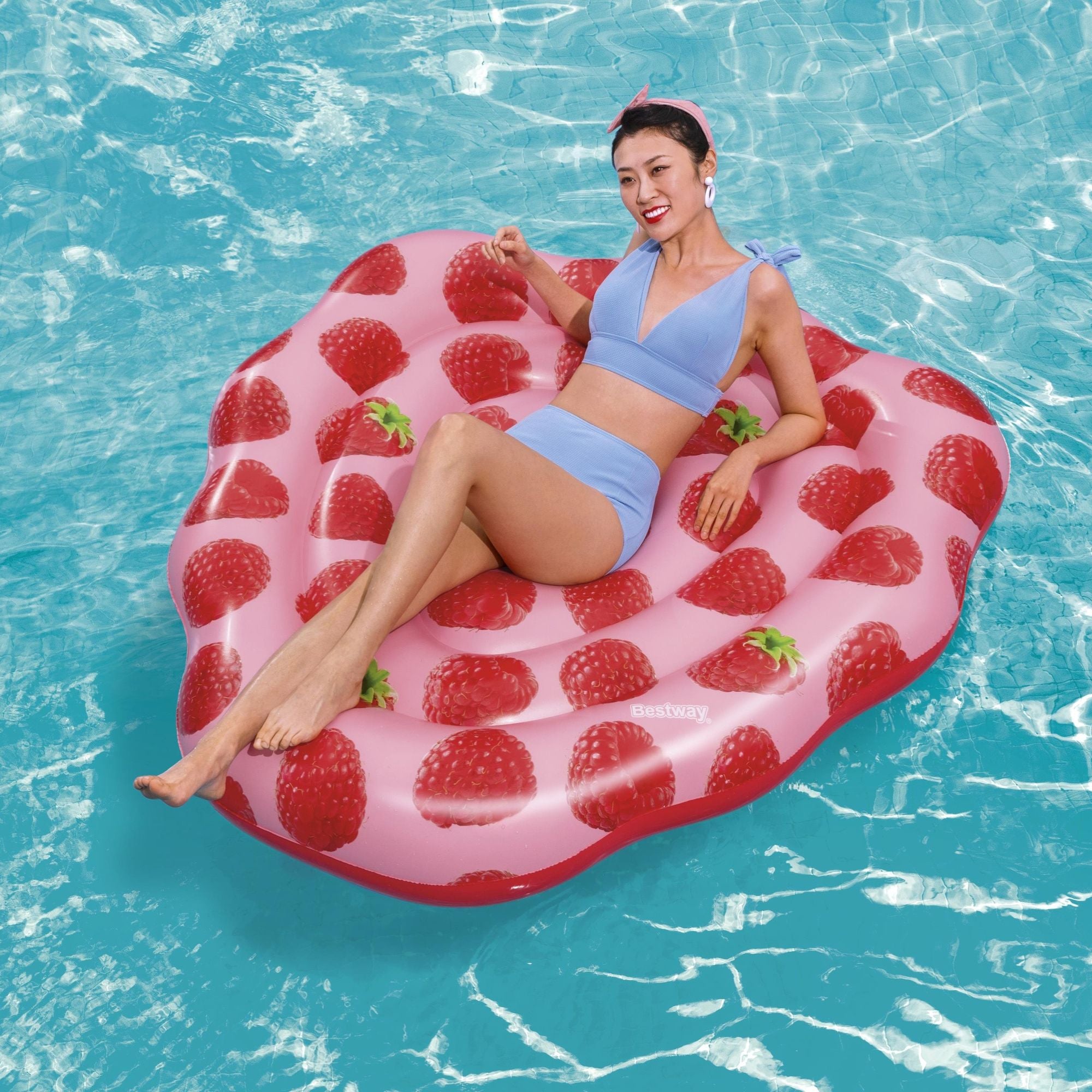 Inflatable Raspberry Scented Pool Float