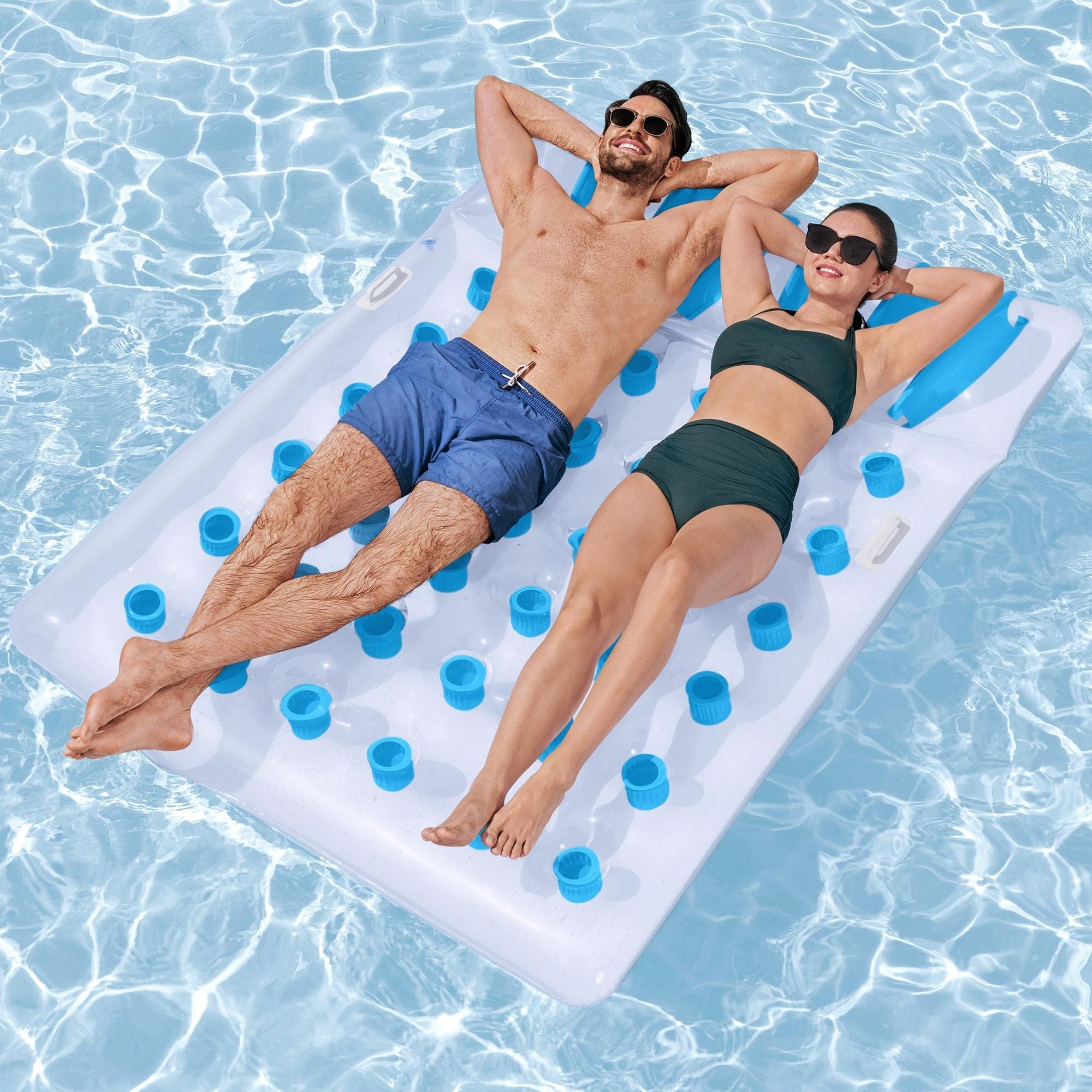 Inflatable Double Lounger Pool Float