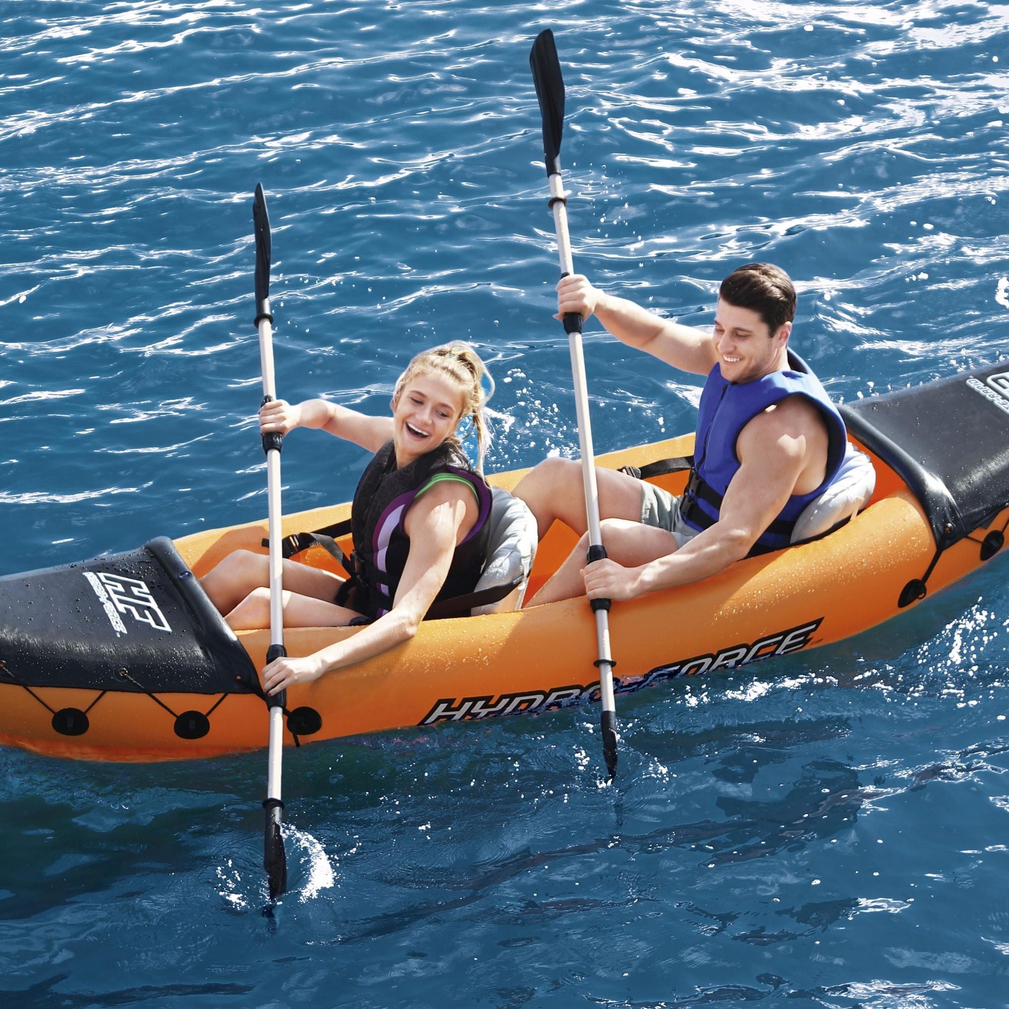 Hydro-Force 2 Person Inflatable Kayak Complete Set - Rapid