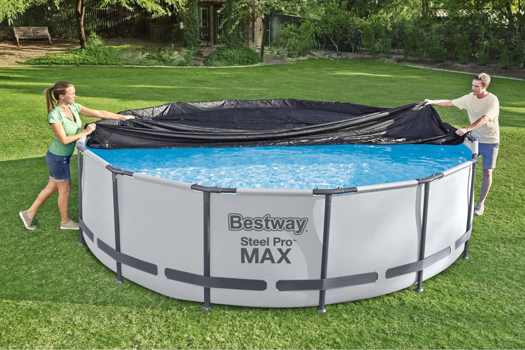 12ft Pool Cover For Steel Pro Max Above Ground Pools