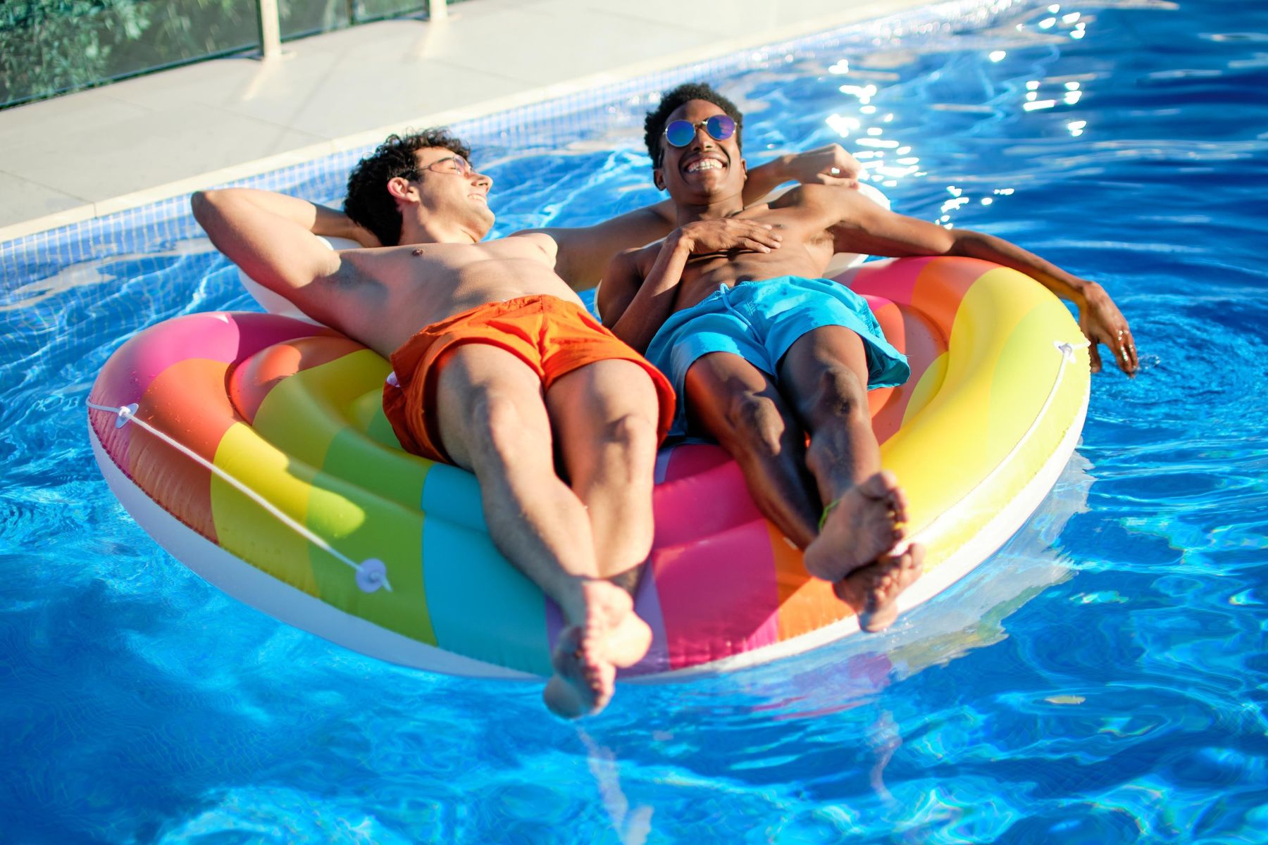 Inflatable Rainbow Dreams Pool Float