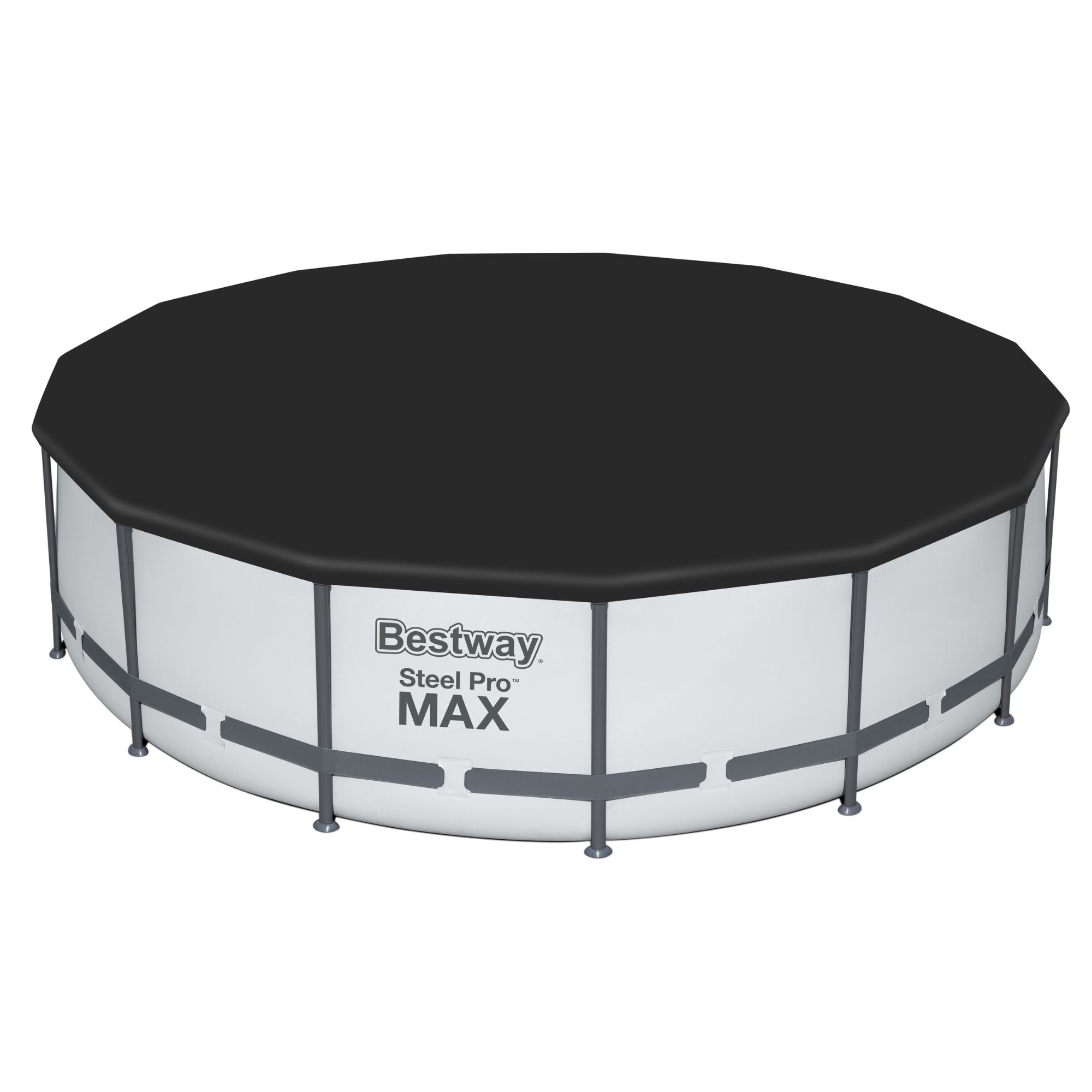 15ft Round Pool Cover for Steel Pro Max Above Ground Pools