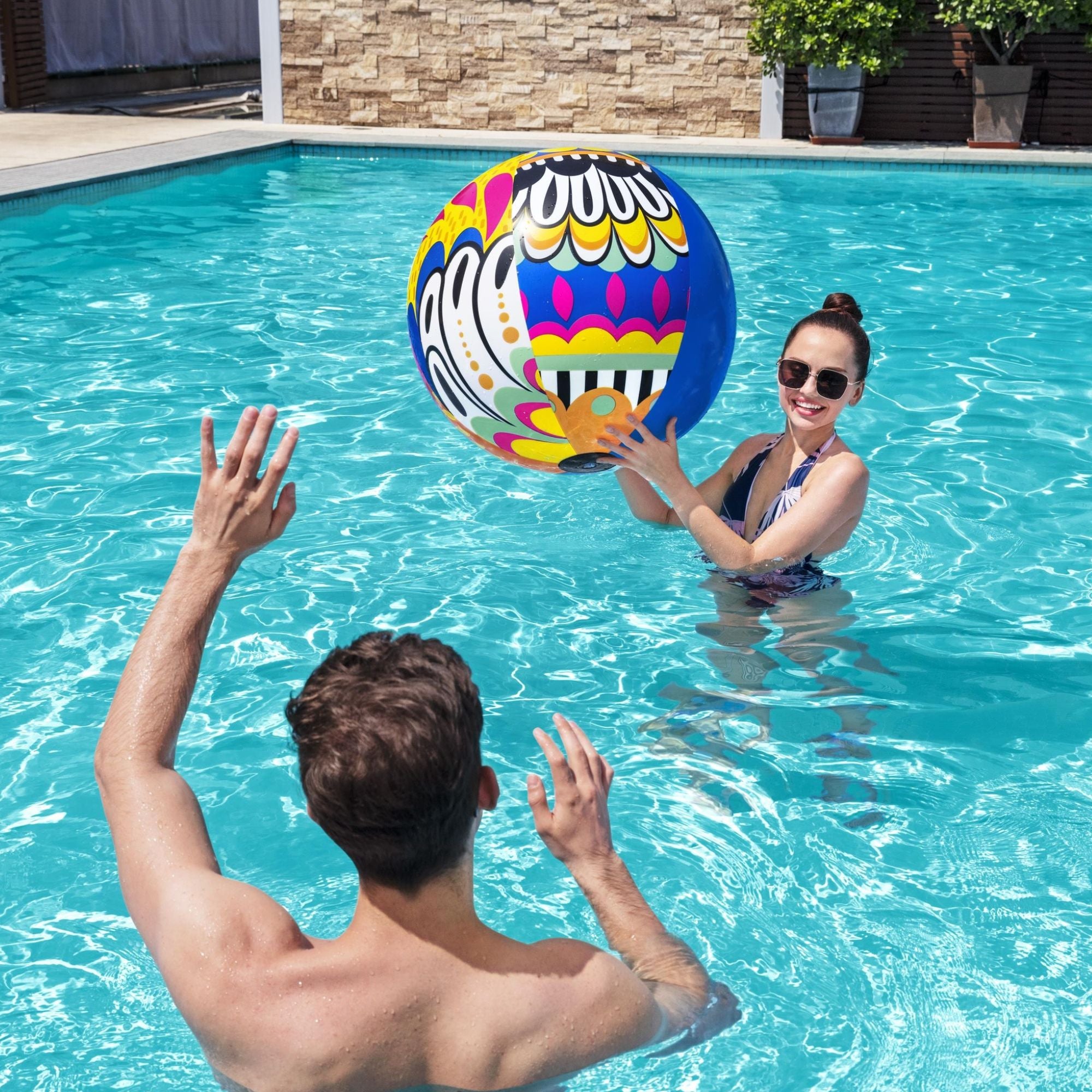 Inflatable 36" Fiesta Beach Ball