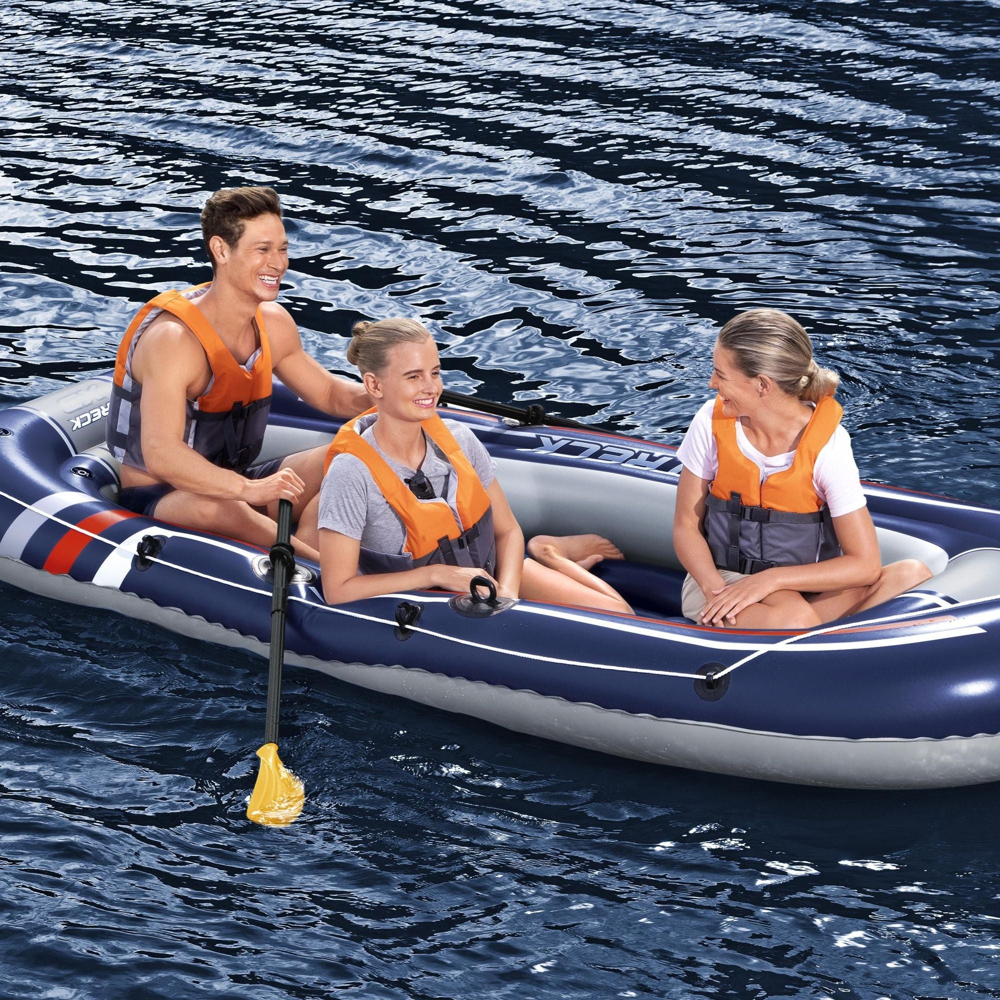 Hydro-Force 3 Person Inflatable Raft Set Treck X3