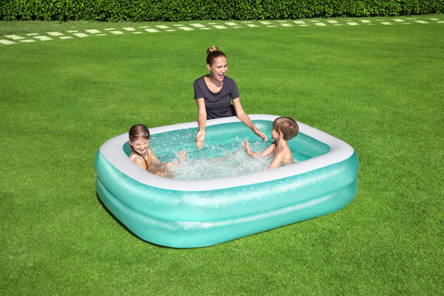 Family Rectangular Inflatable Swimming Pool