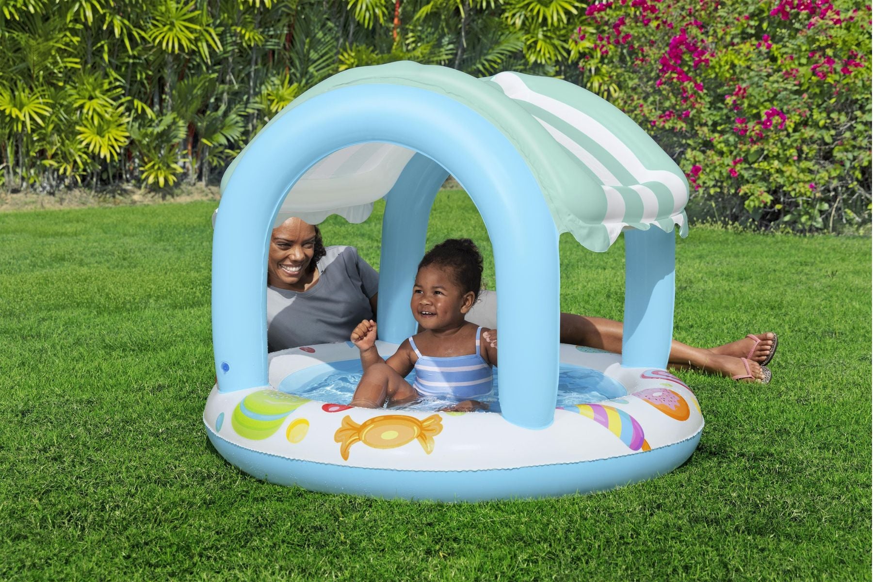 Sweet Shoppe Shaded Kiddie Pool