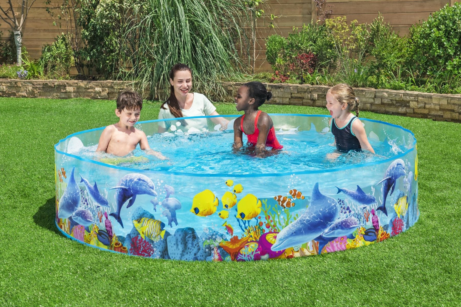 Sea Animals Themed Kids Inflatable Paddling Pool