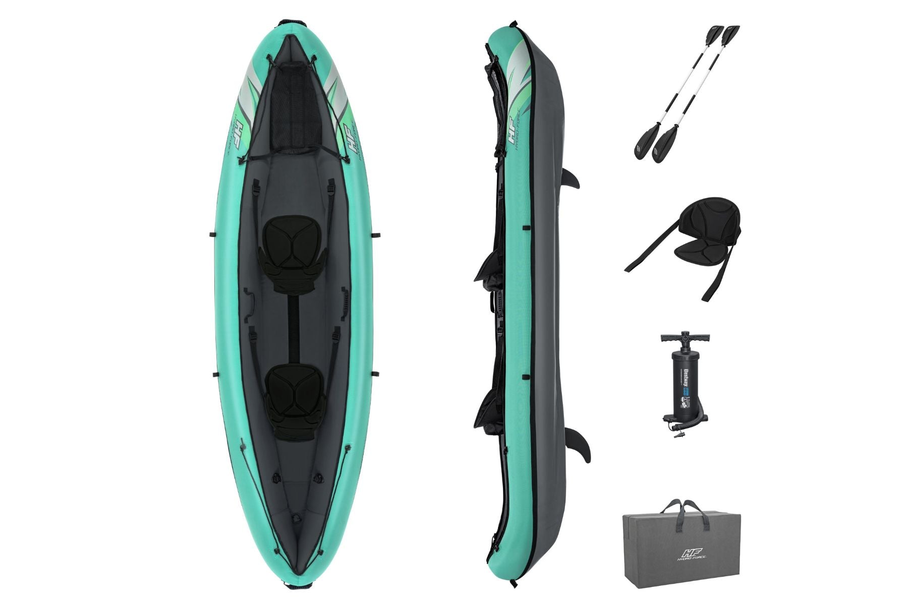 Hydro-force 2 Person Inflatable Kayak Set - Ventura