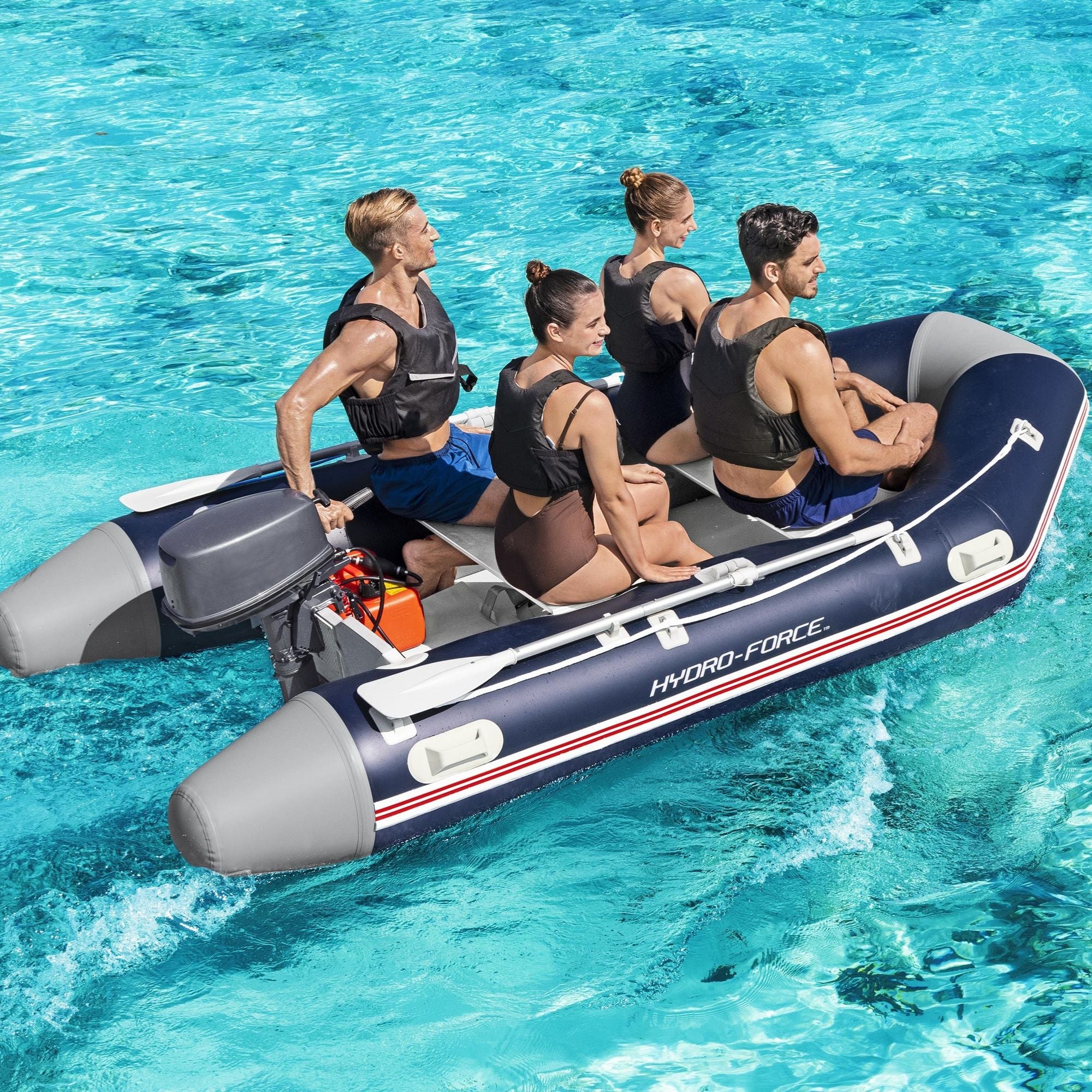 Hydro-Force 5 Person Rigid Inflatable Boat - Mirovia Pro