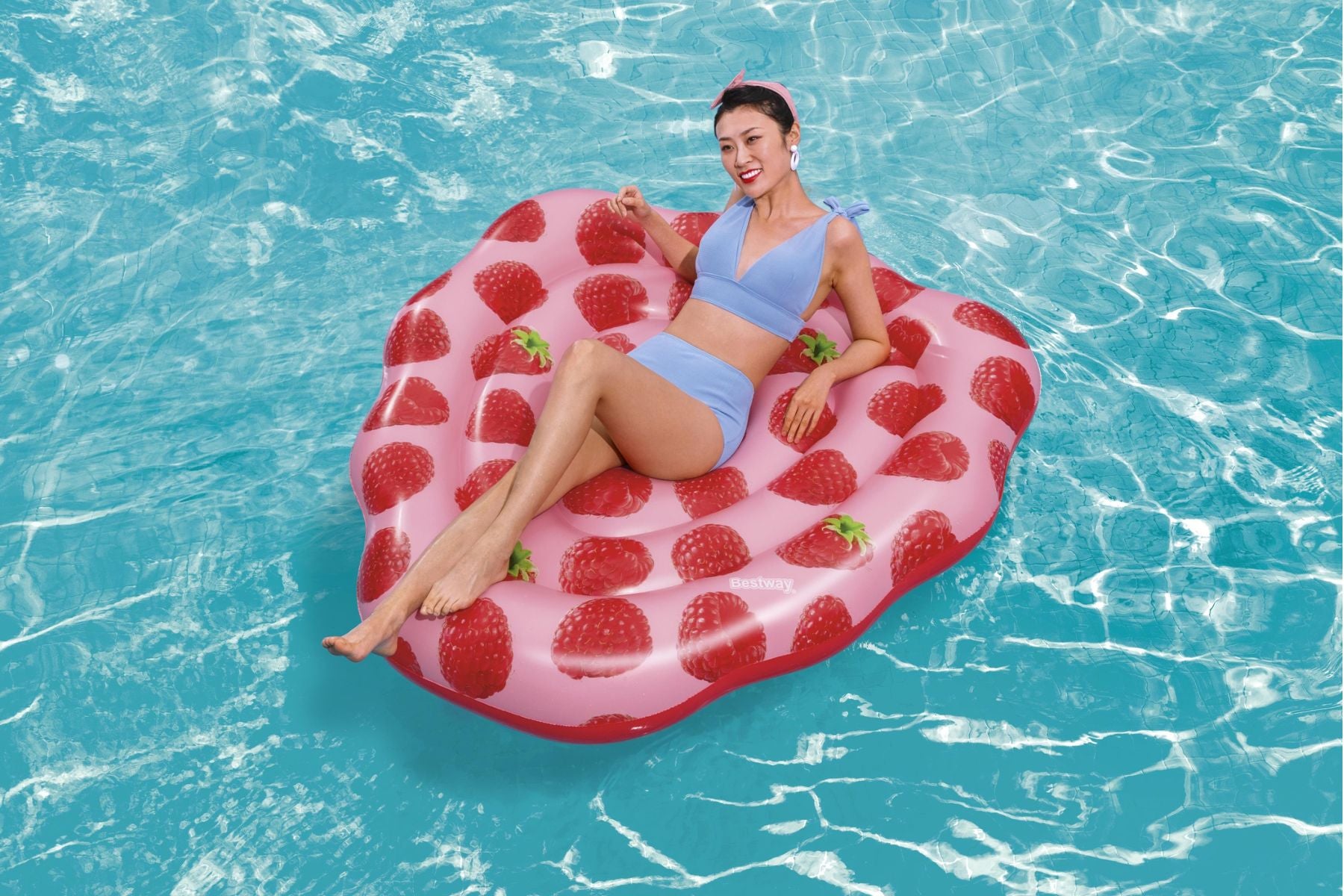 Inflatable Raspberry Scented Pool Float