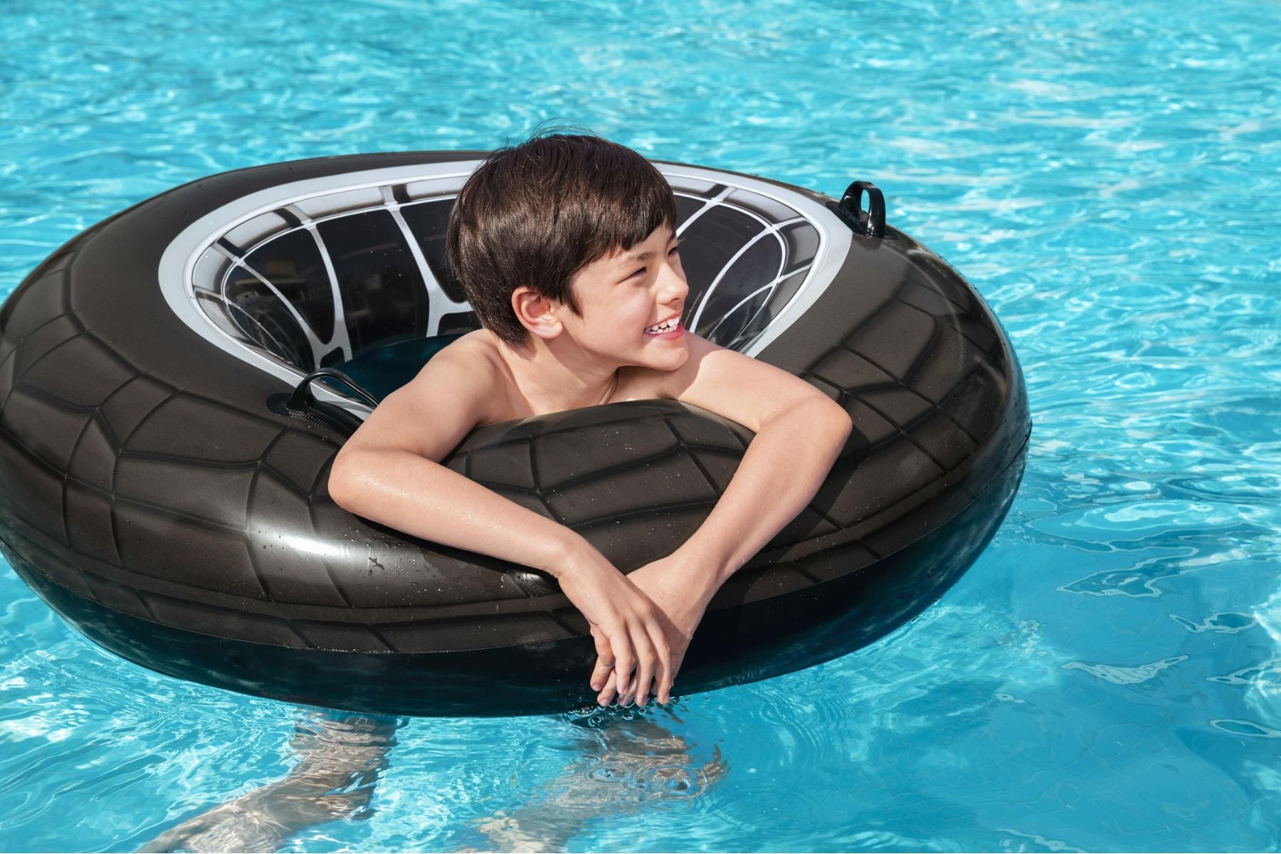 Inflatable High Velocity Tyre Swim Ring Pool Float