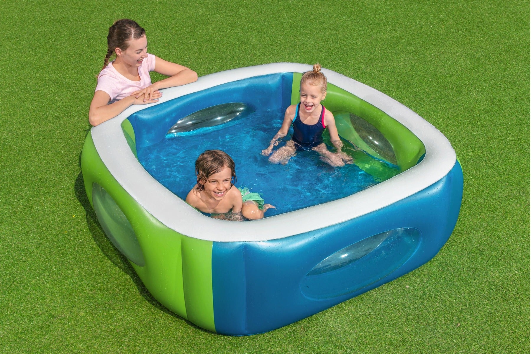 Kids Inflatable Paddling Pool with Window