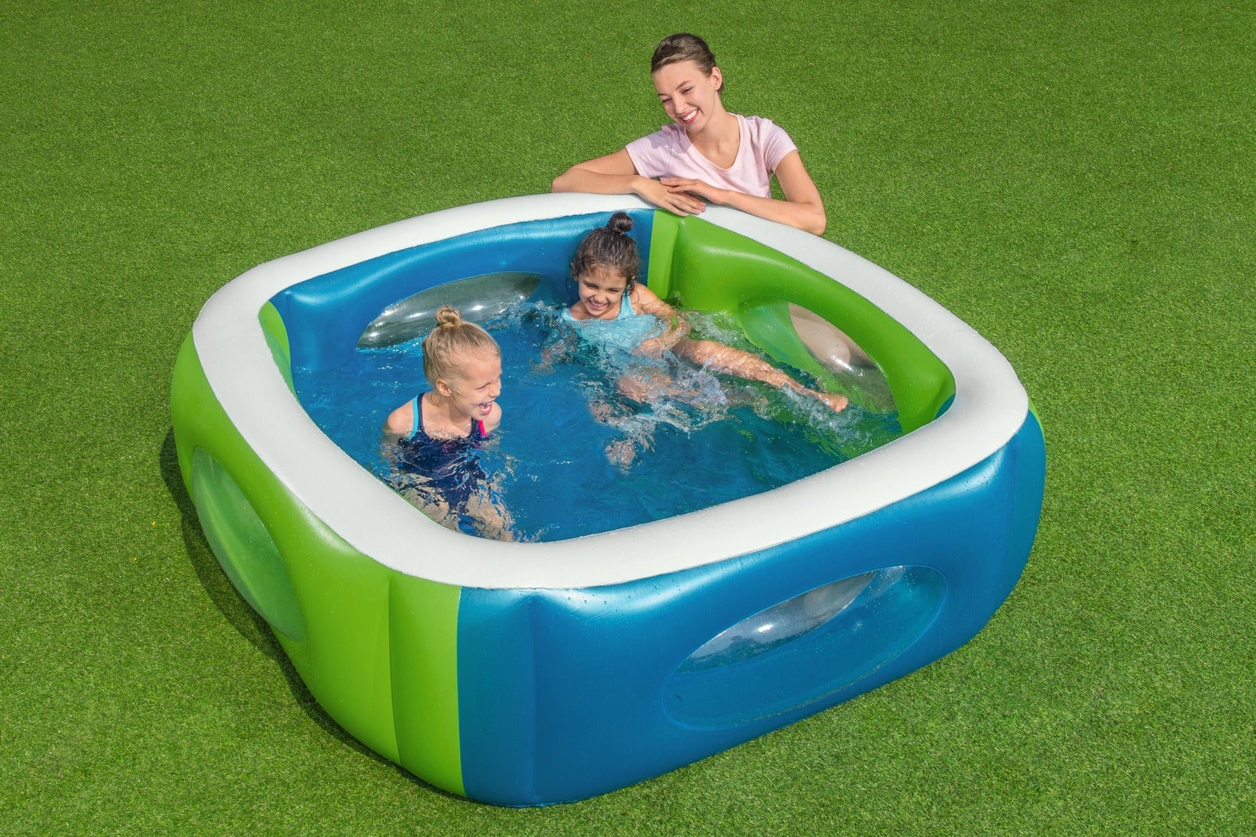 Kids Inflatable Paddling Pool with Window