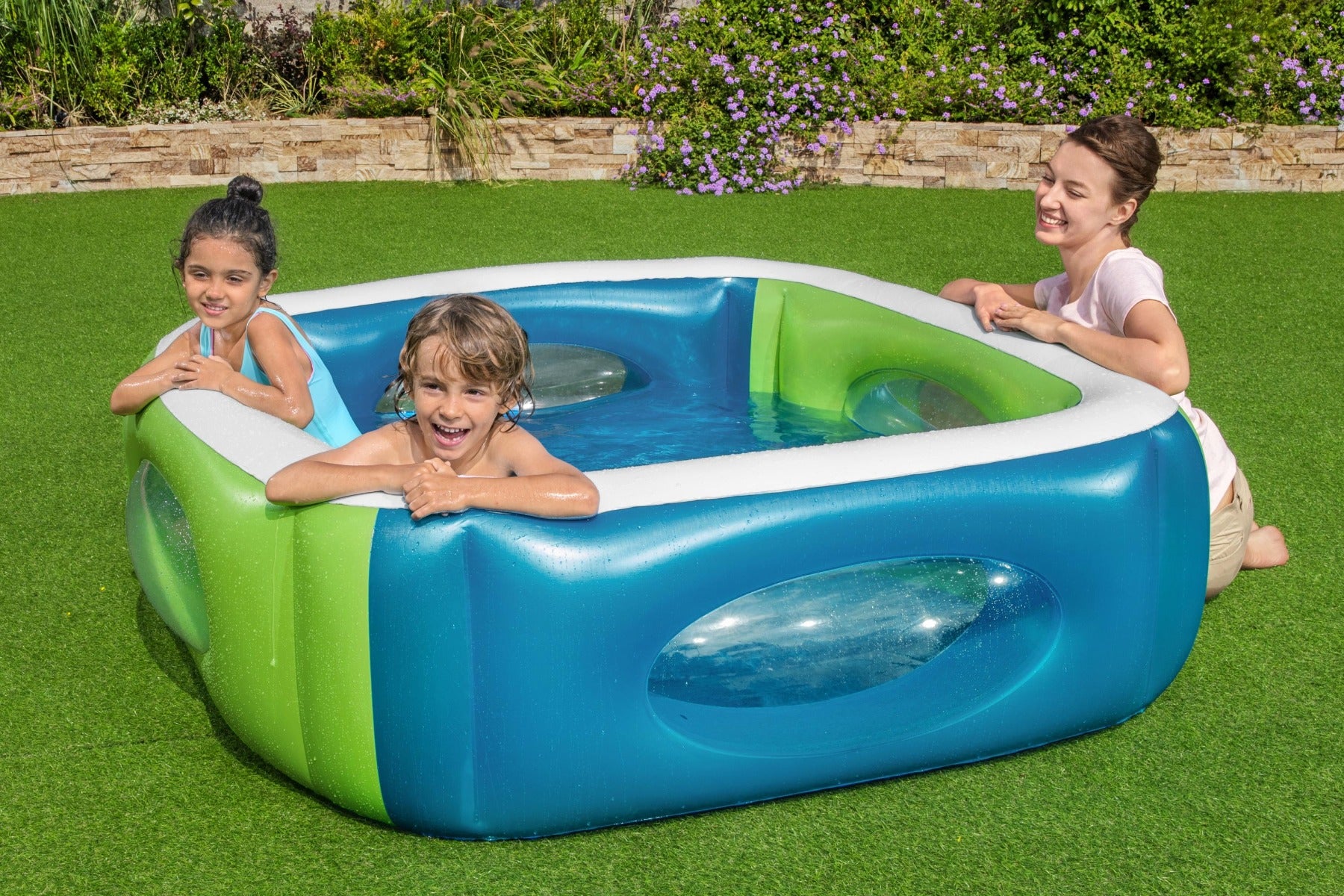 Kids Inflatable Paddling Pool with Window