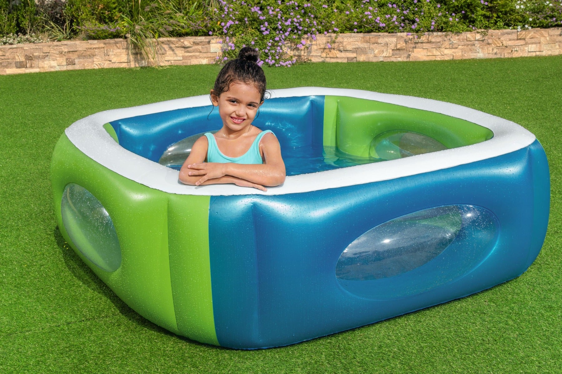 Kids Inflatable Paddling Pool with Window