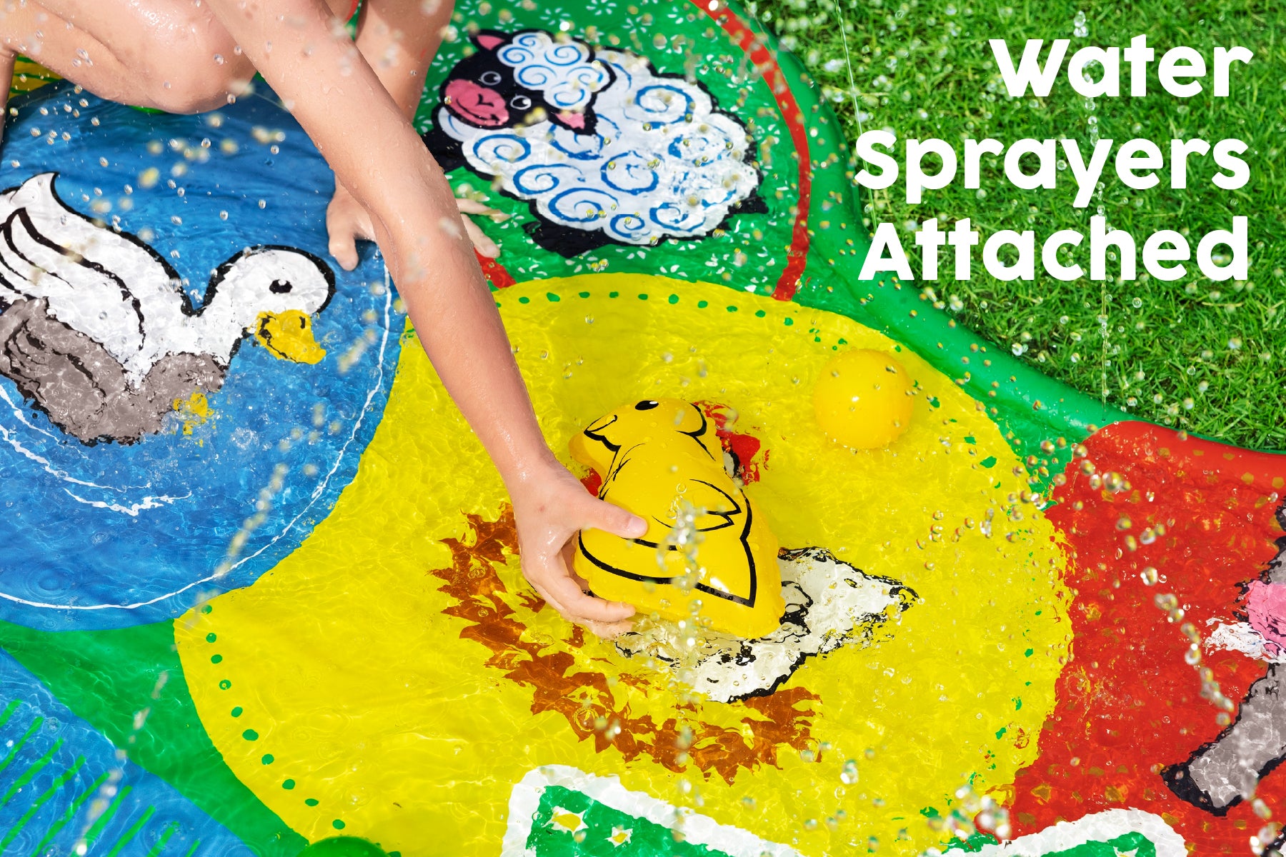 Barnyard Splash Pad Kids Water Mat