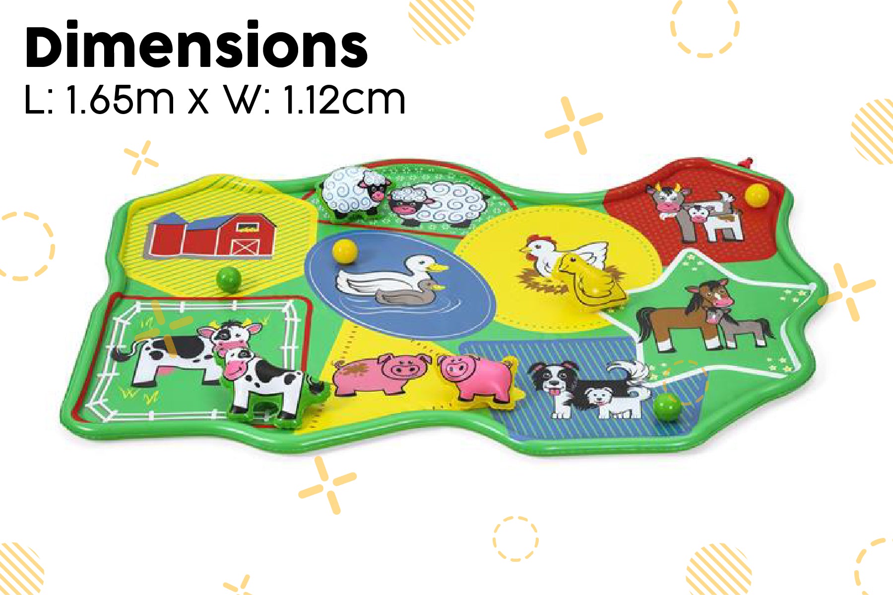 Barnyard Splash Pad Kids Water Mat