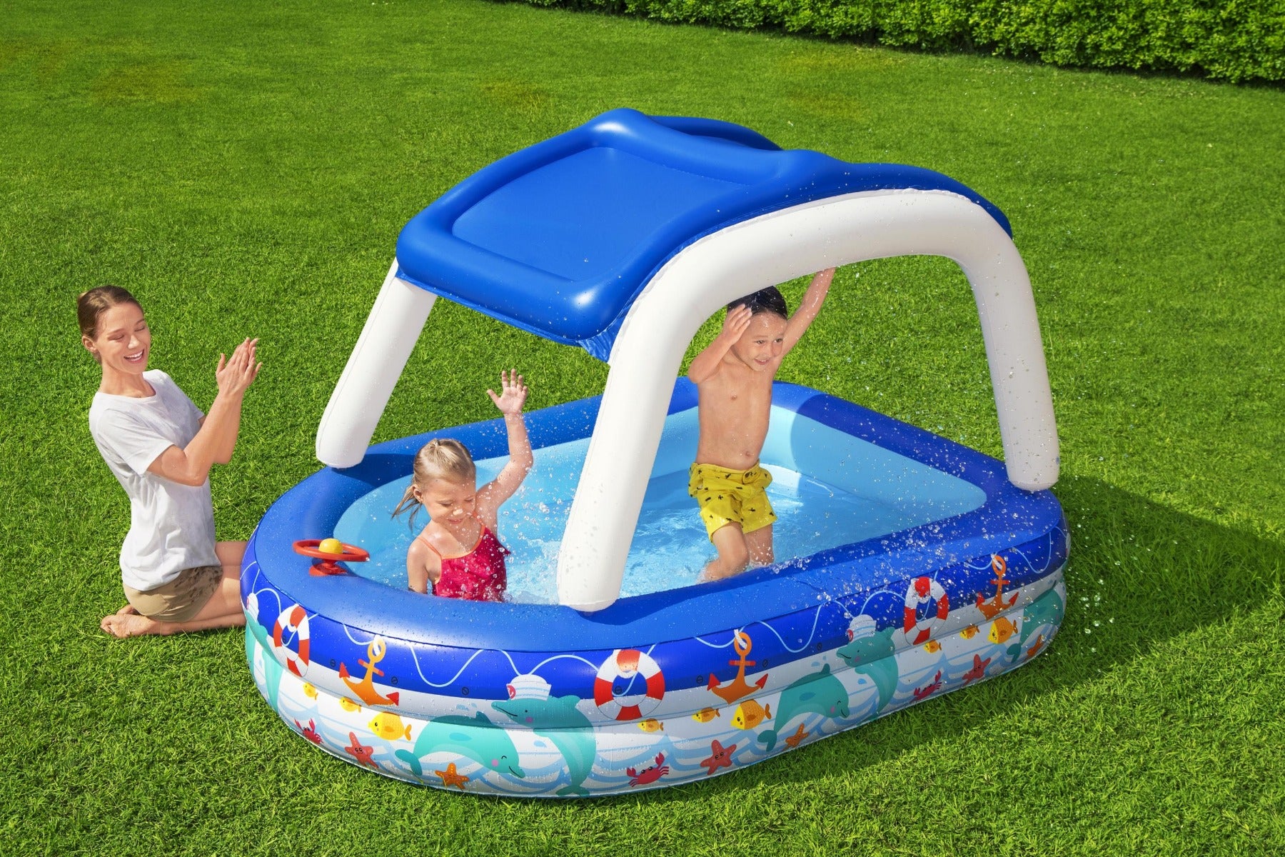 Sea Captain Kids Inflatable Paddling Pool Play Center