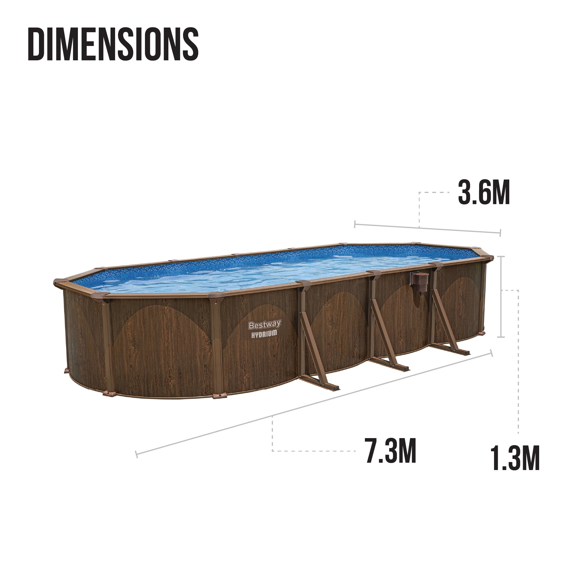 24ft bestway pool