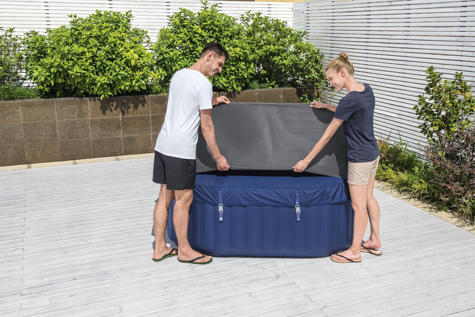 Square Thermal Hot Tub Cover - Small 180cm x 71cm