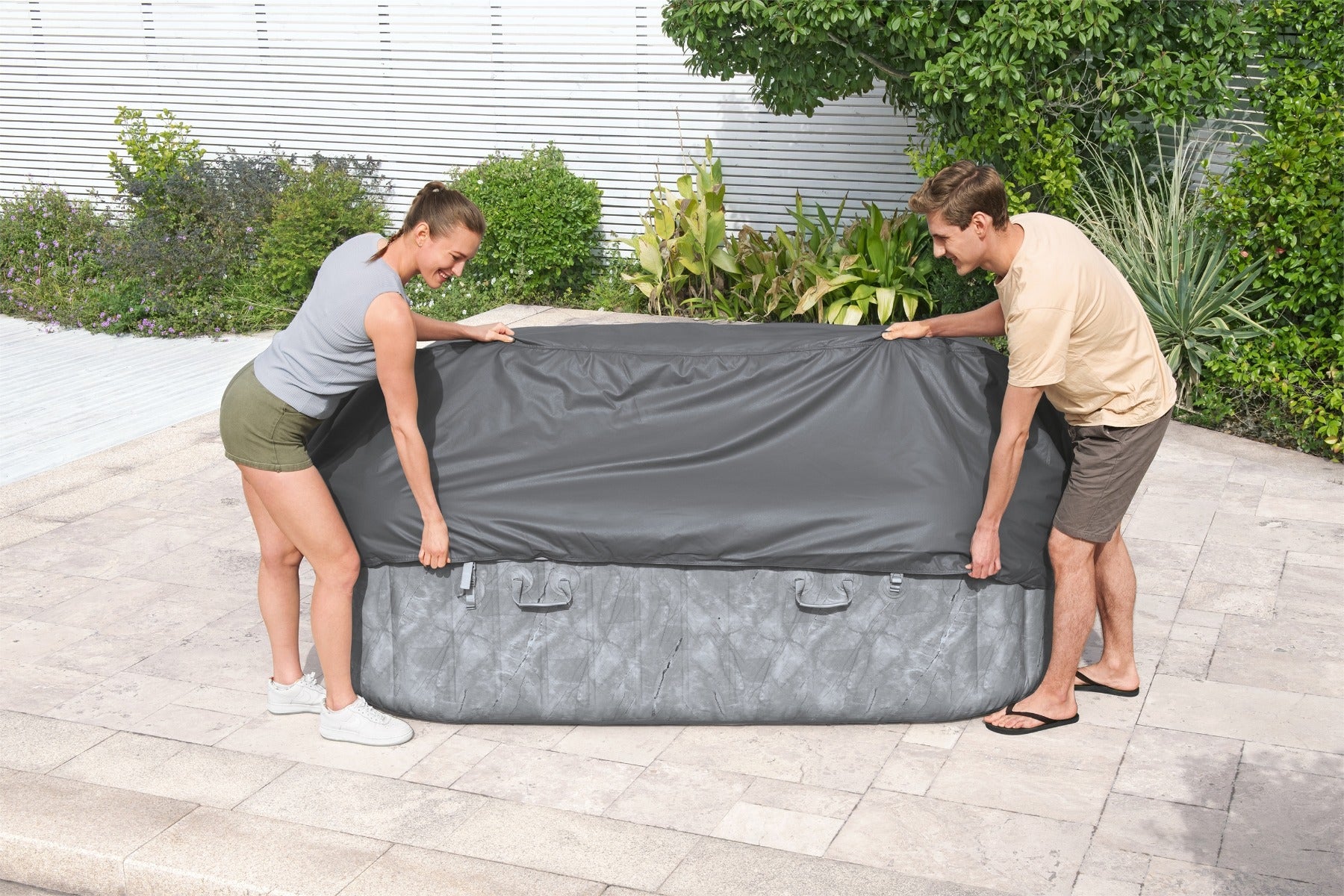 Square Thermal Hot Tub Cover - X Large 230cm x 71 cm